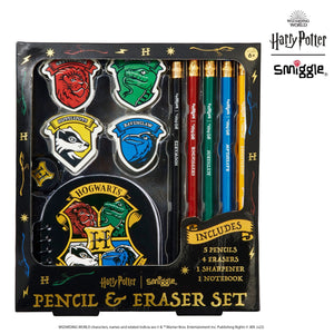 Smiggle – Harry Potter Radiergummi- und Bleistift-Set