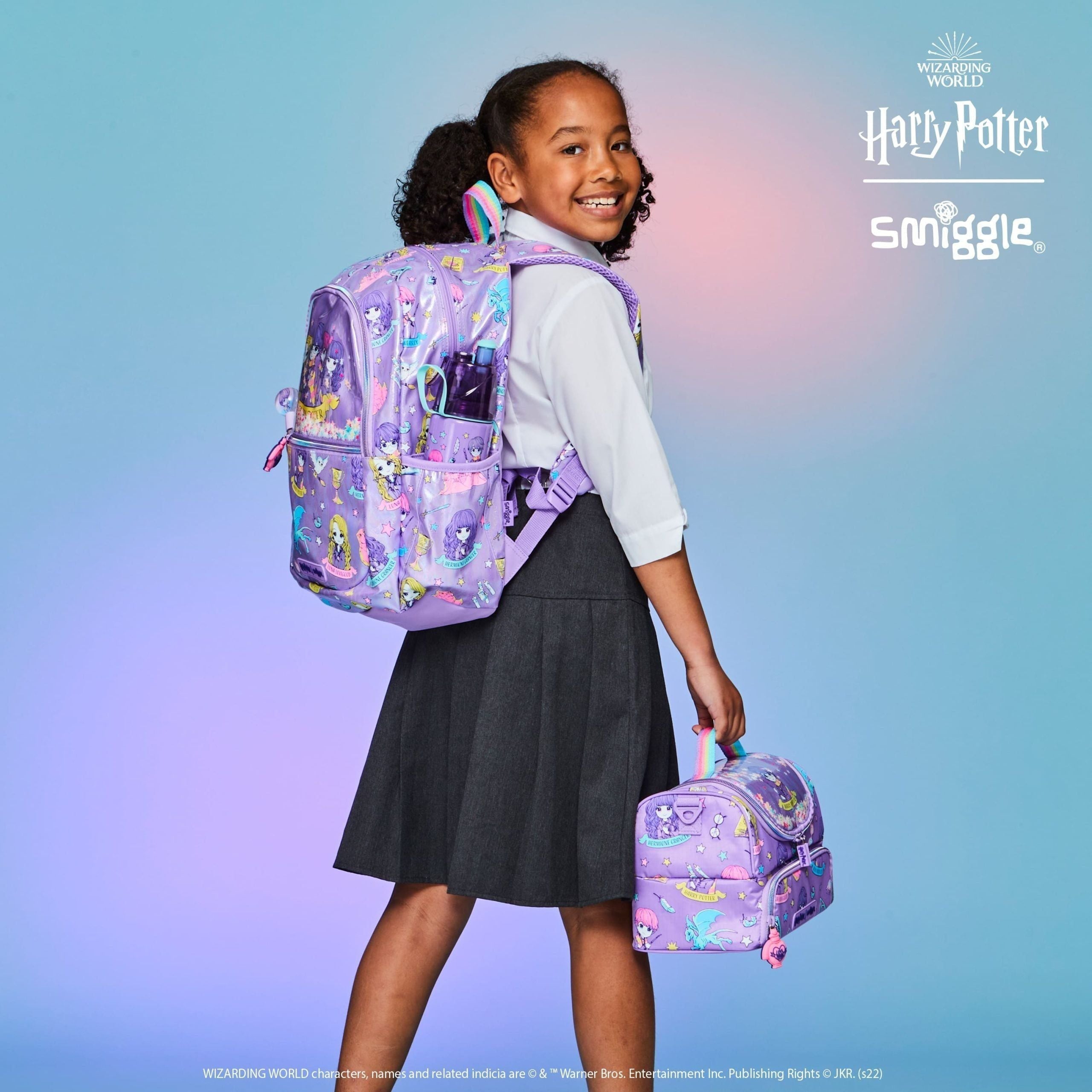 Smiggle – Harry Potter 500 ml Stahlflasche mit Wasserspray