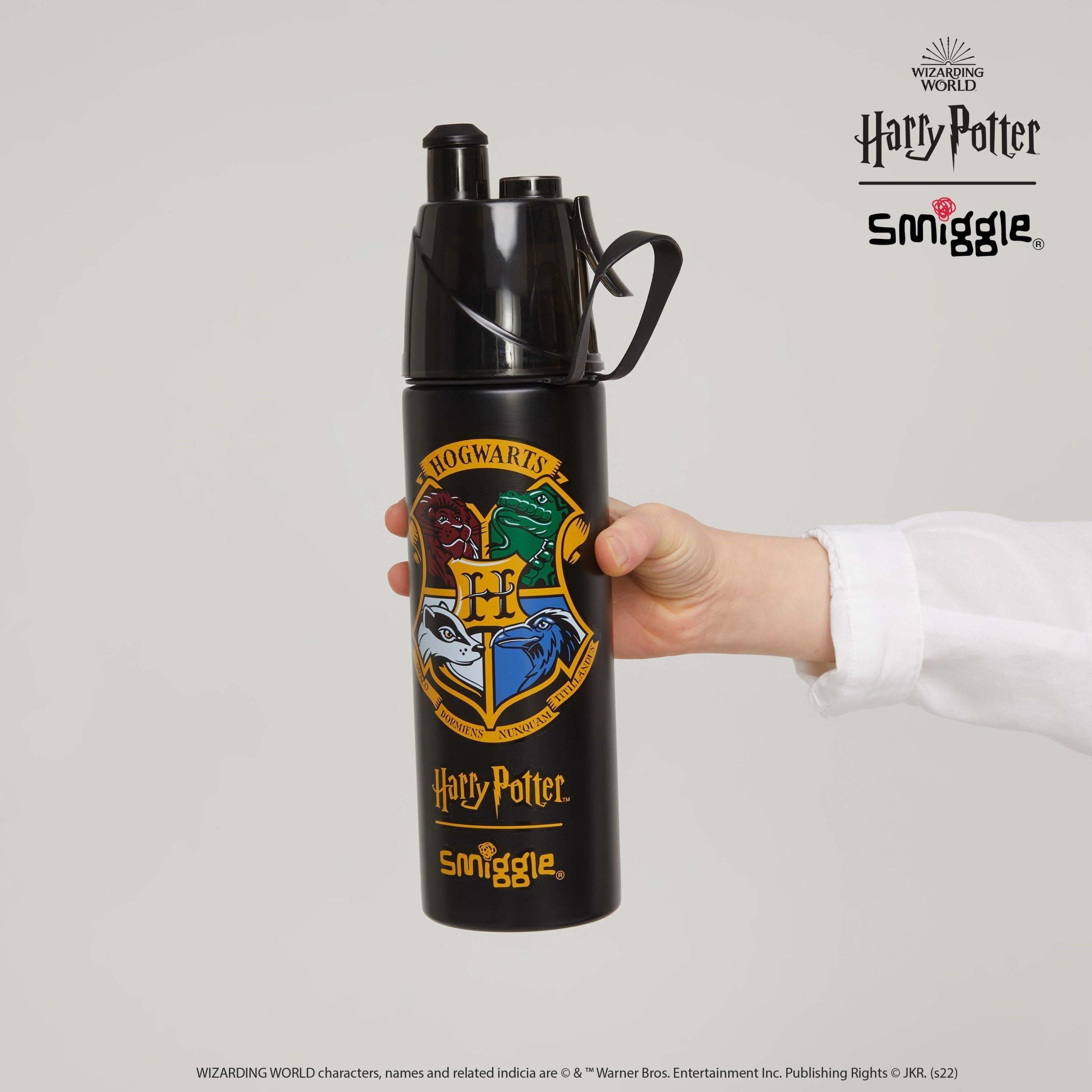 Smiggle – Harry Potter 500 ml Stahlflasche mit Wasserspray