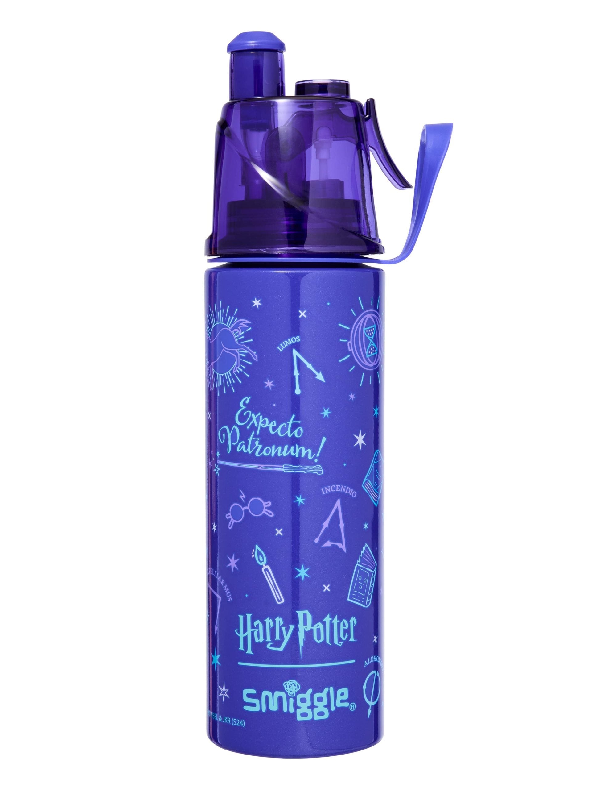 Smiggle – Harry Potter 500 ml Stahlflasche mit Wasserspray