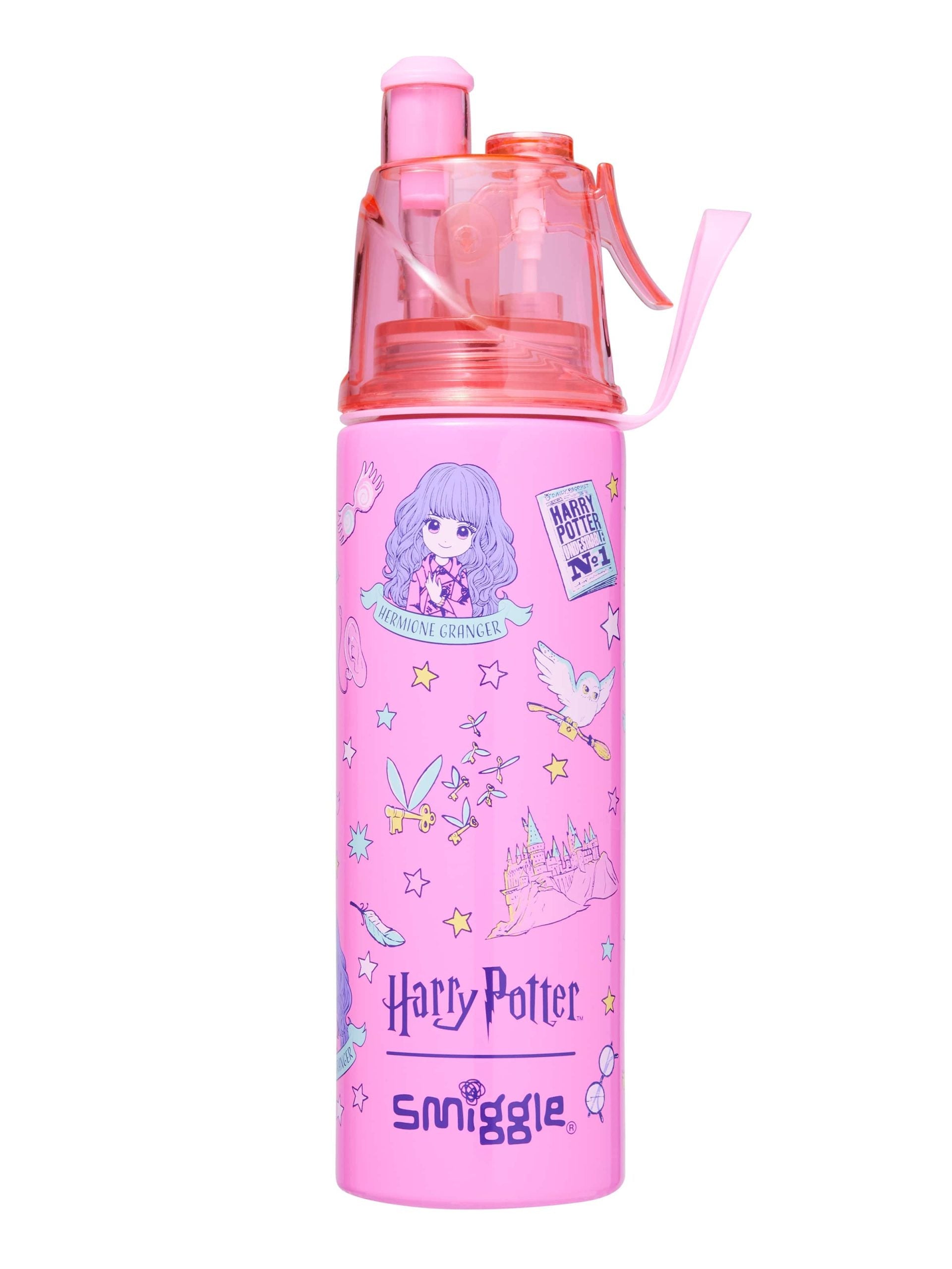 Smiggle – Harry Potter 500 ml Stahlflasche mit Wasserspray
