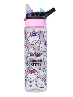 Smiggle - Hello Kitty BPA-freier Trinkflasche mit automatischem Strohhalm, 650 ml