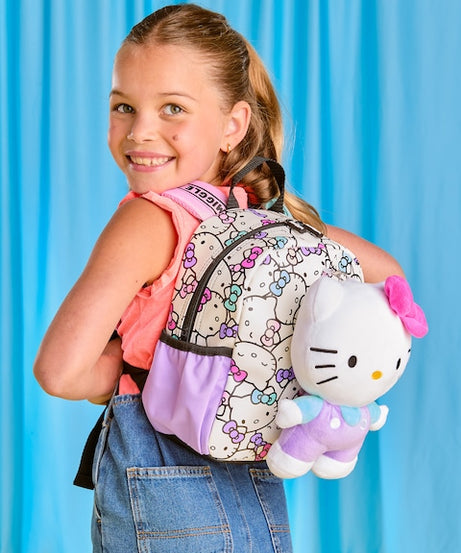 Smiggle - Hello Kitty abnehmbarer Spielzeug-Krippe Schulrucksack