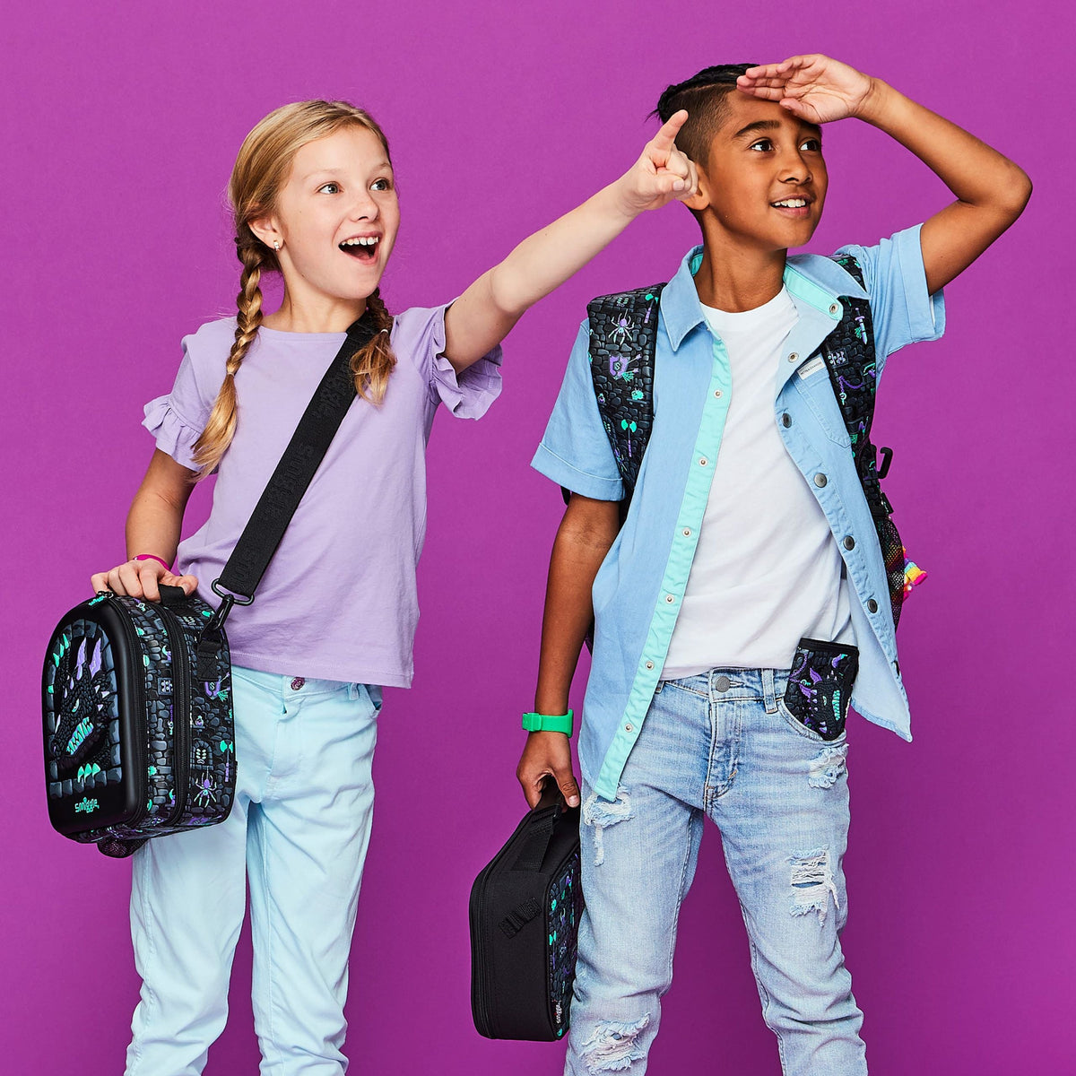 Smiggle - Hey There Tragbare Hardtop Curve Lunchbox