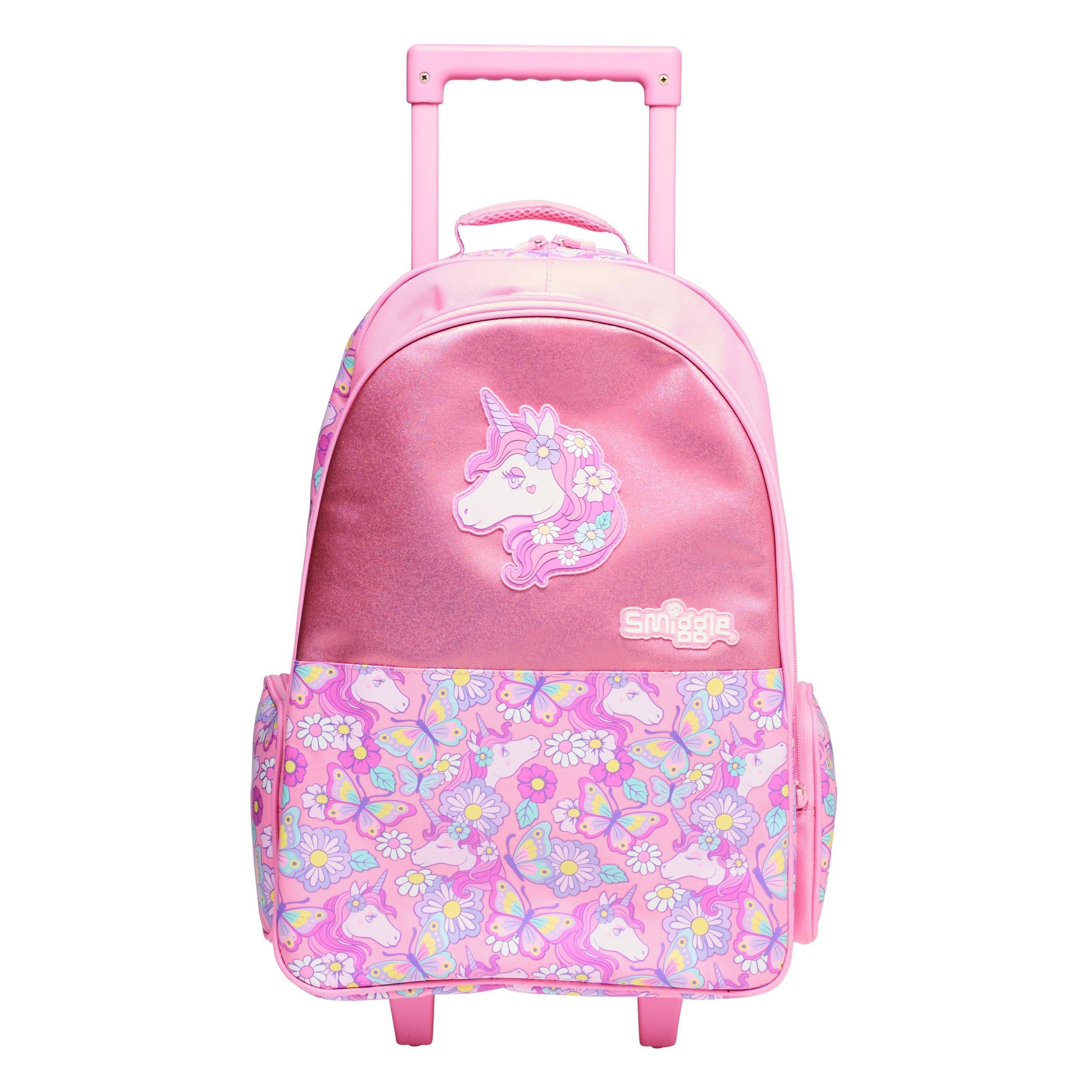 Smiggle – Hey There Schul- und Reisetasche mit beleuchteten Rollstühlen
