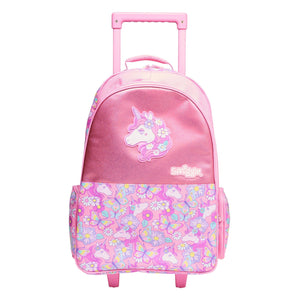 Smiggle – Hey There Schul- und Reisetasche mit beleuchteten Rollstühlen