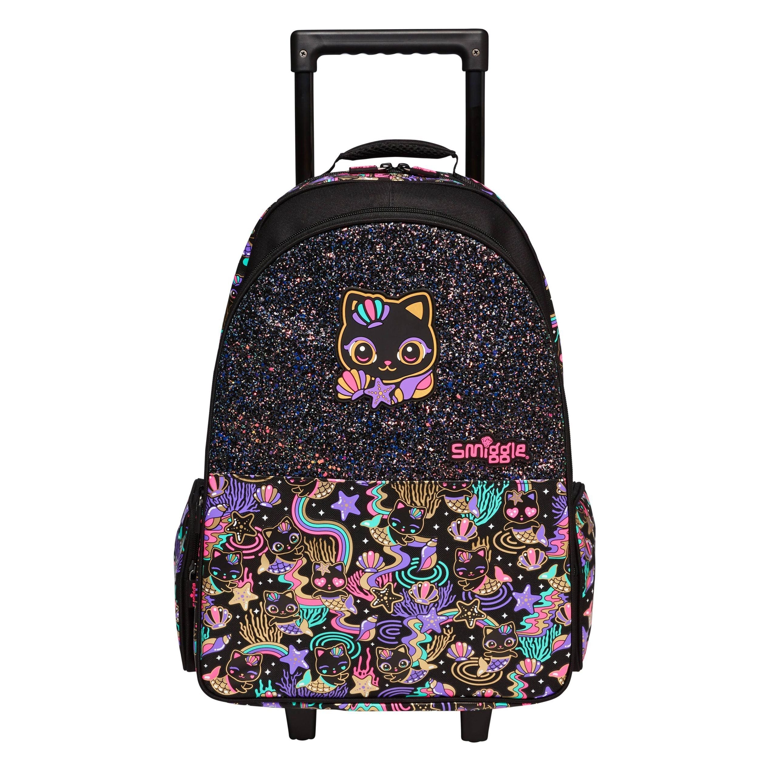 Smiggle - Hey There Leuchtender Rollkoffer Schul- und Reisetasche