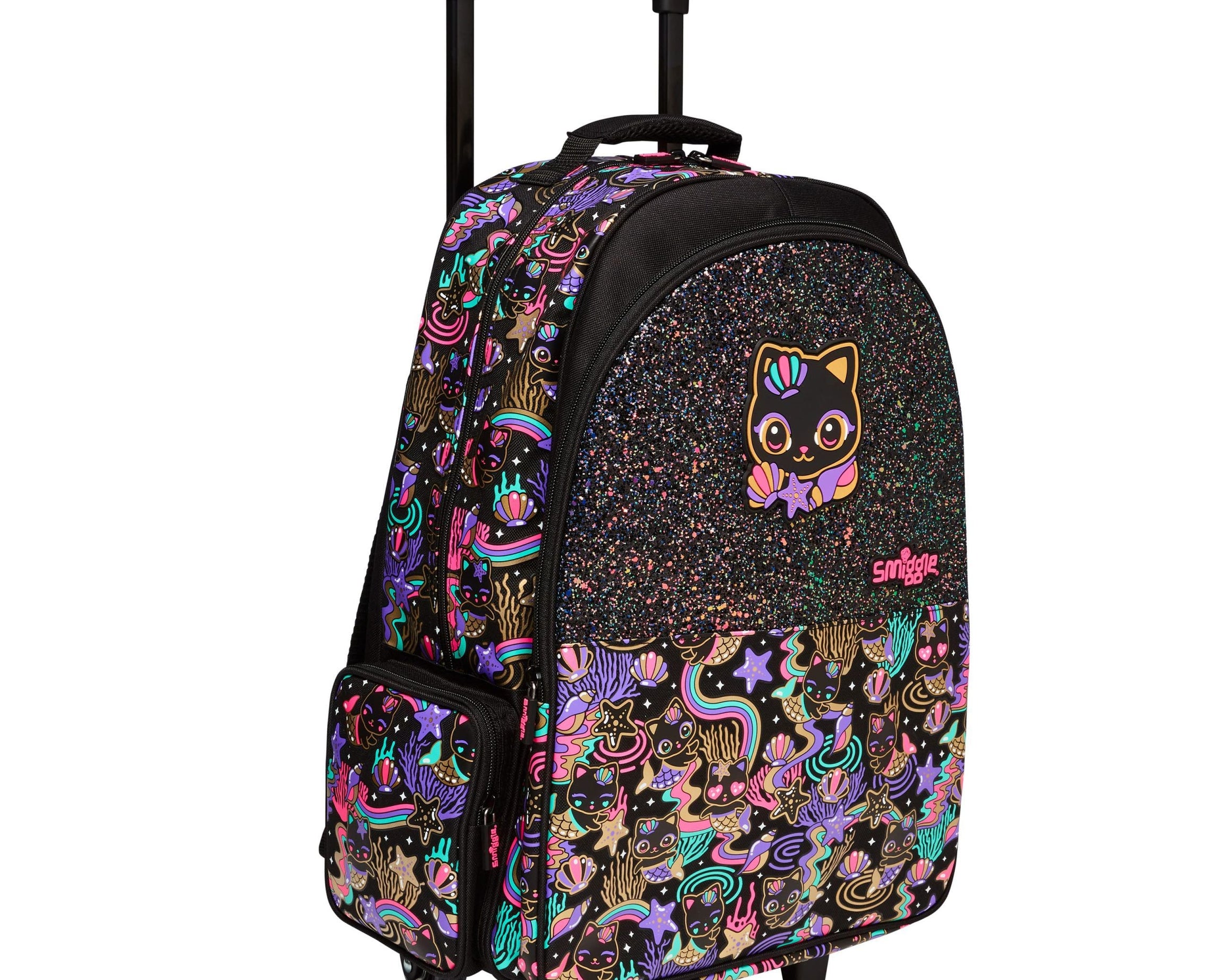 Smiggle - Hey There Leuchtender Rollkoffer Schul- und Reisetasche