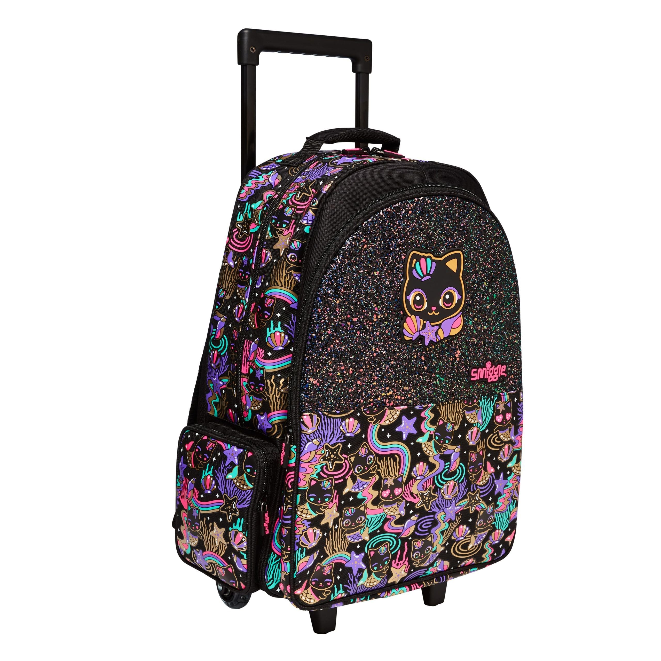 Smiggle - Hey There Leuchtender Rollkoffer Schul- und Reisetasche