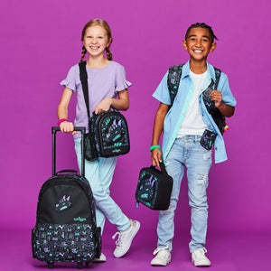 Smiggle – Hey There Schul- und Reisetasche mit beleuchteten Rollstühlen