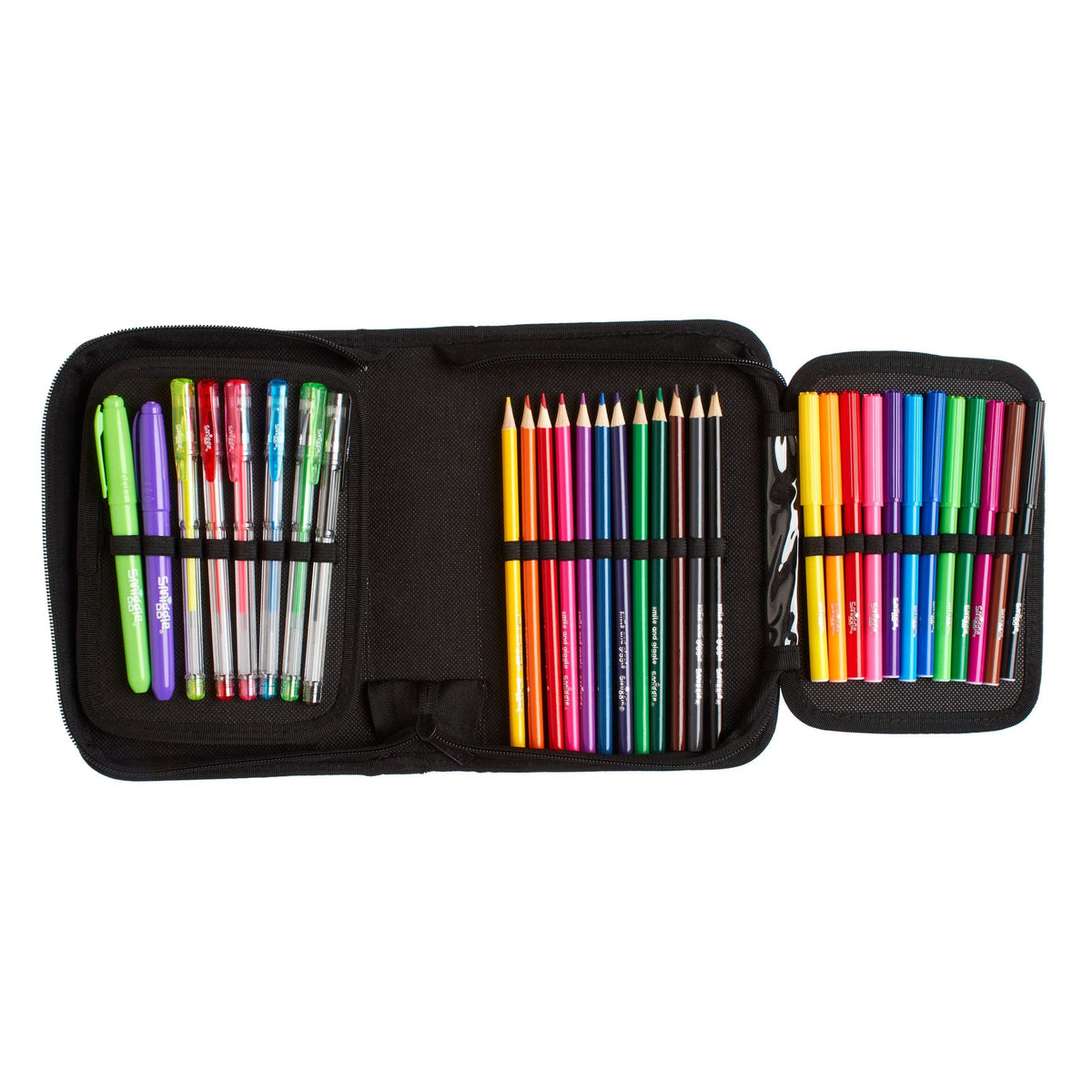 Smiggle - Hey There Wild Dinosaurs Briefpapier-Set mit Malstiften und Bleistiftbox