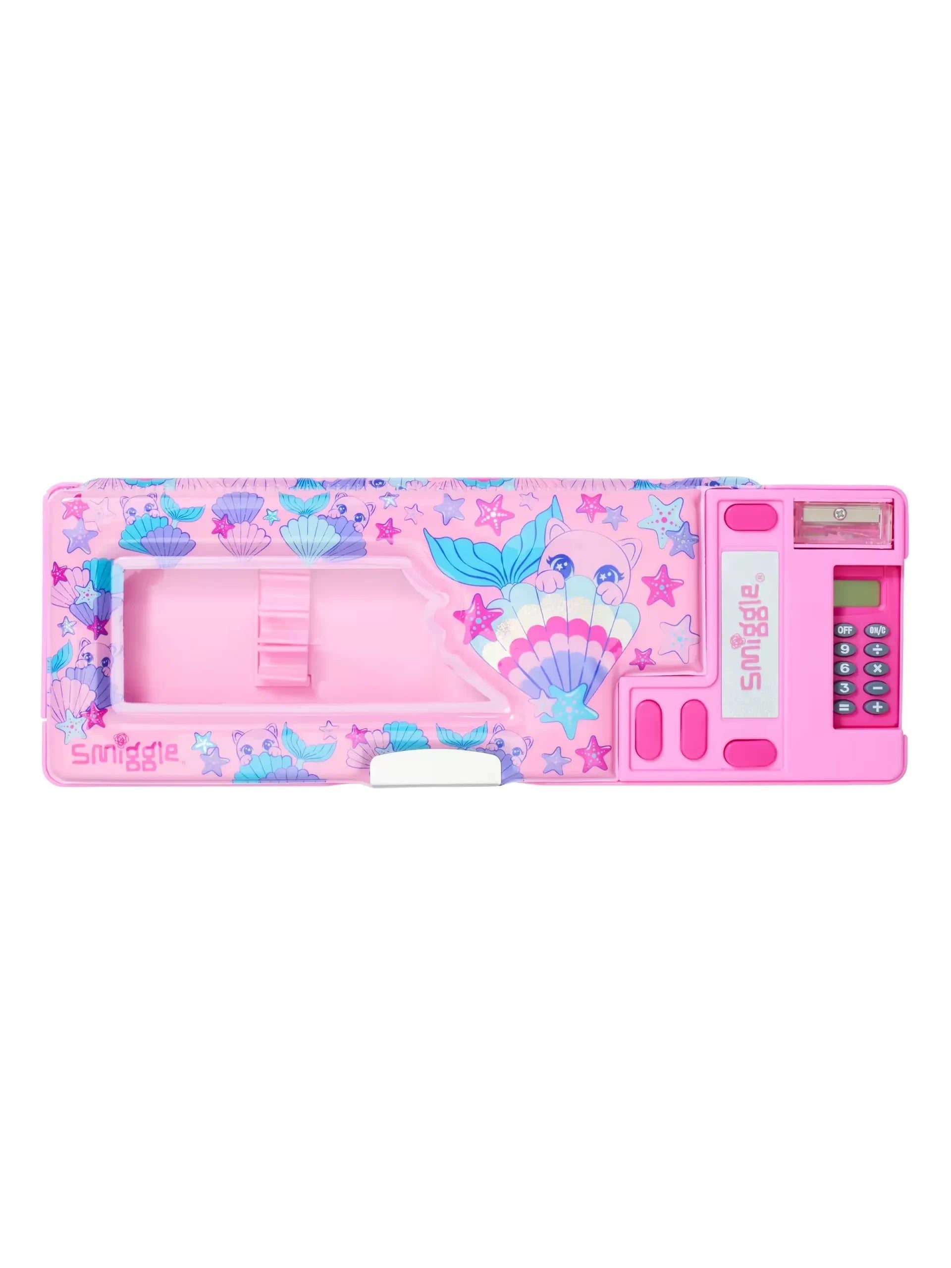 Smiggle - Hi There Sea World Pop Out Automatisches Federmäppchen mit Taschenrechner
