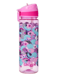 Smiggle – Hi There 650 ml BPA-freie Wasserflasche mit Strohhalm