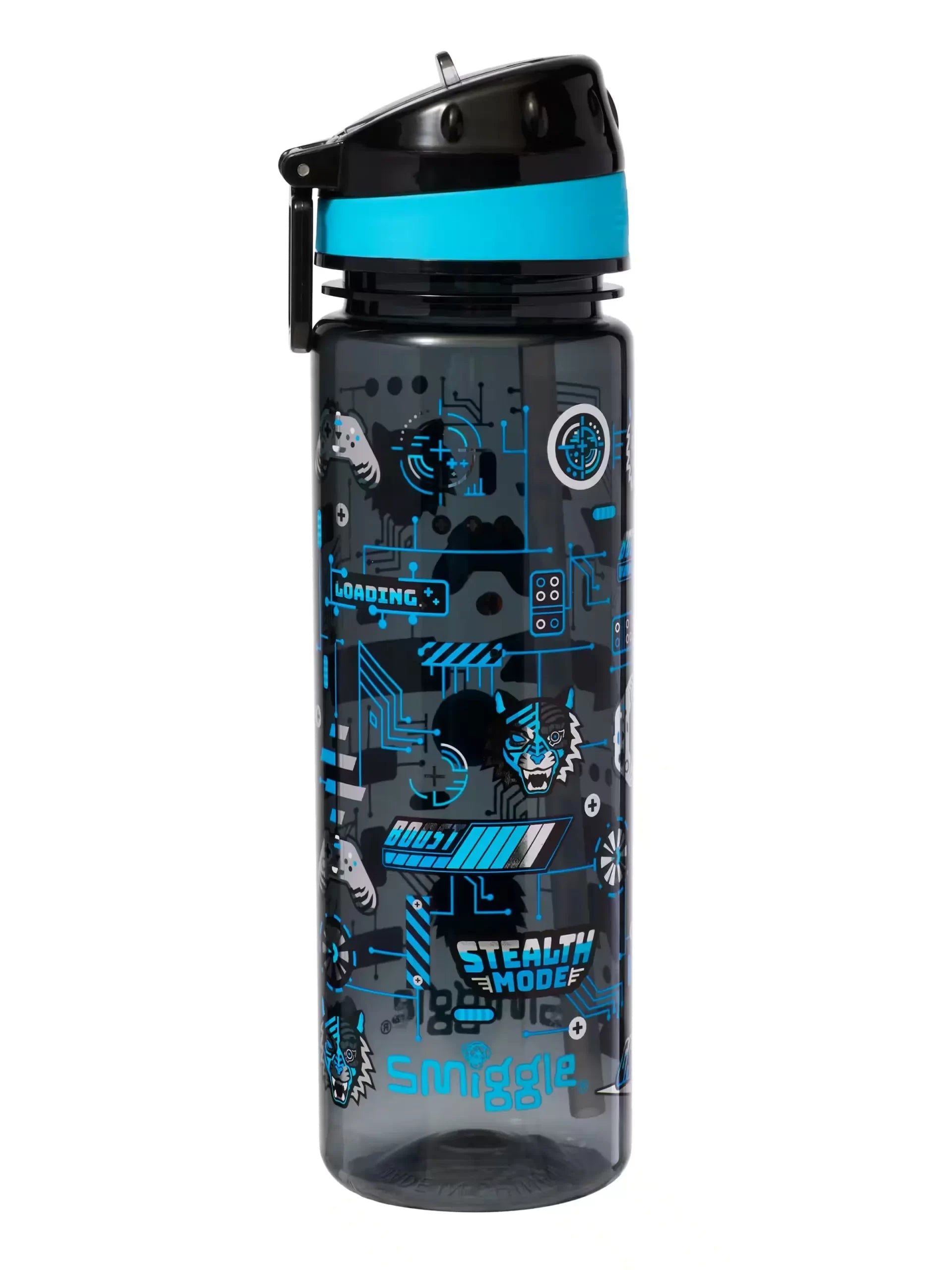 Smiggle – Hi There 650 ml BPA-freie Wasserflasche mit Strohhalm
