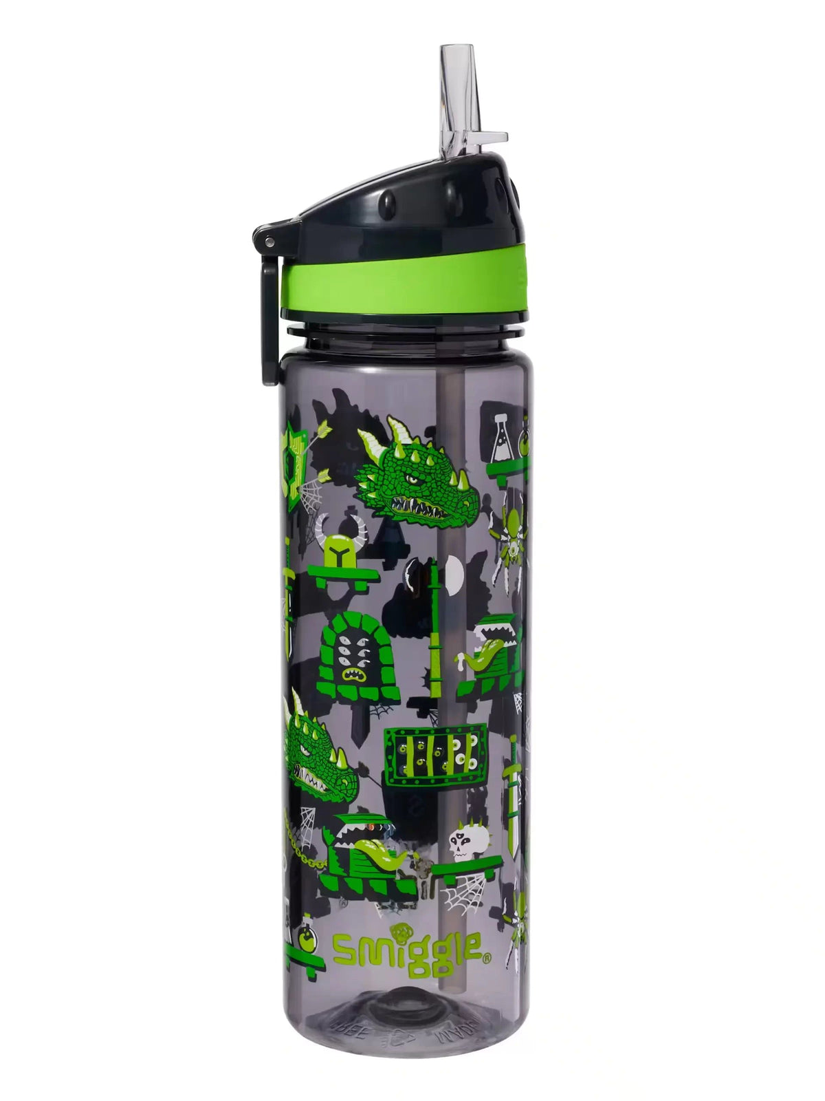 Smiggle – Hi There 650 ml BPA-freie Wasserflasche mit Strohhalm