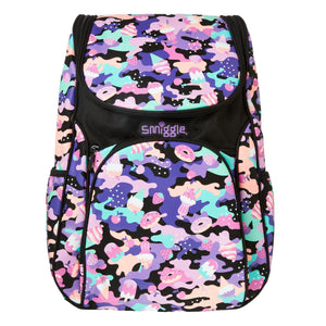Smiggle – Hide Access Rucksack in Schwarz und Lila