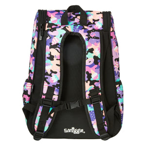 Smiggle – Hide Access Rucksack in Schwarz und Lila