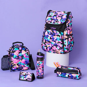 Smiggle – Hide Access Rucksack in Schwarz und Lila