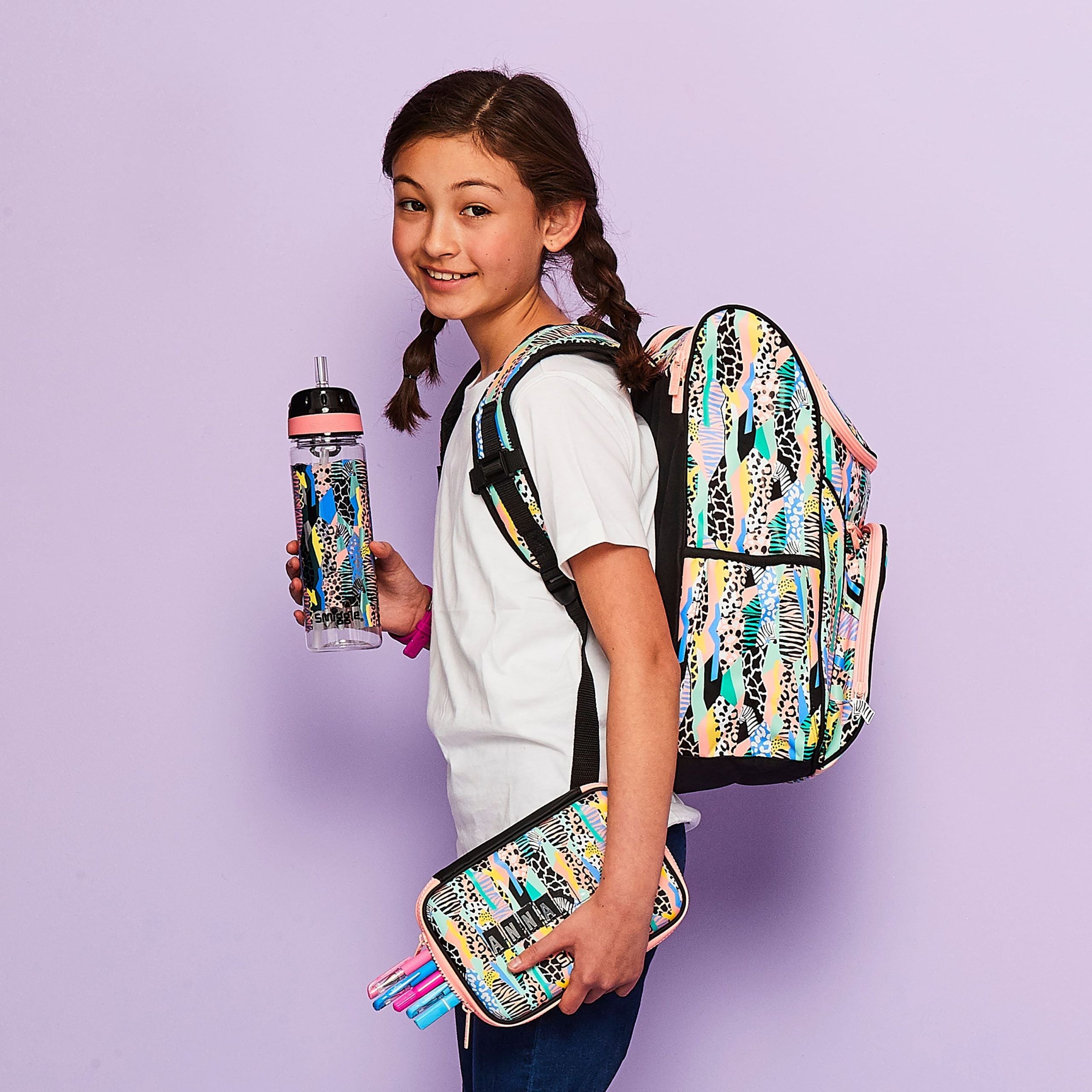 Smiggle – Illusion Hardtop-Federmäppchen mit Namen