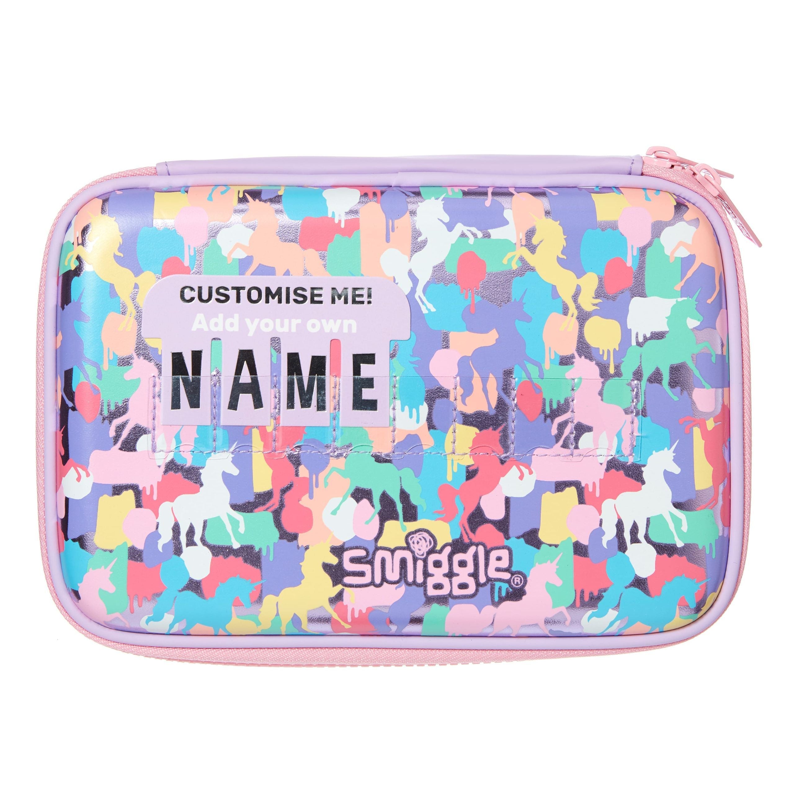 Smiggle – Illusion Hardtop-Federmäppchen mit Namen