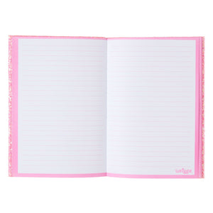 Smiggle – Rosa A5-Notizbuch mit beleuchteten Buchstaben