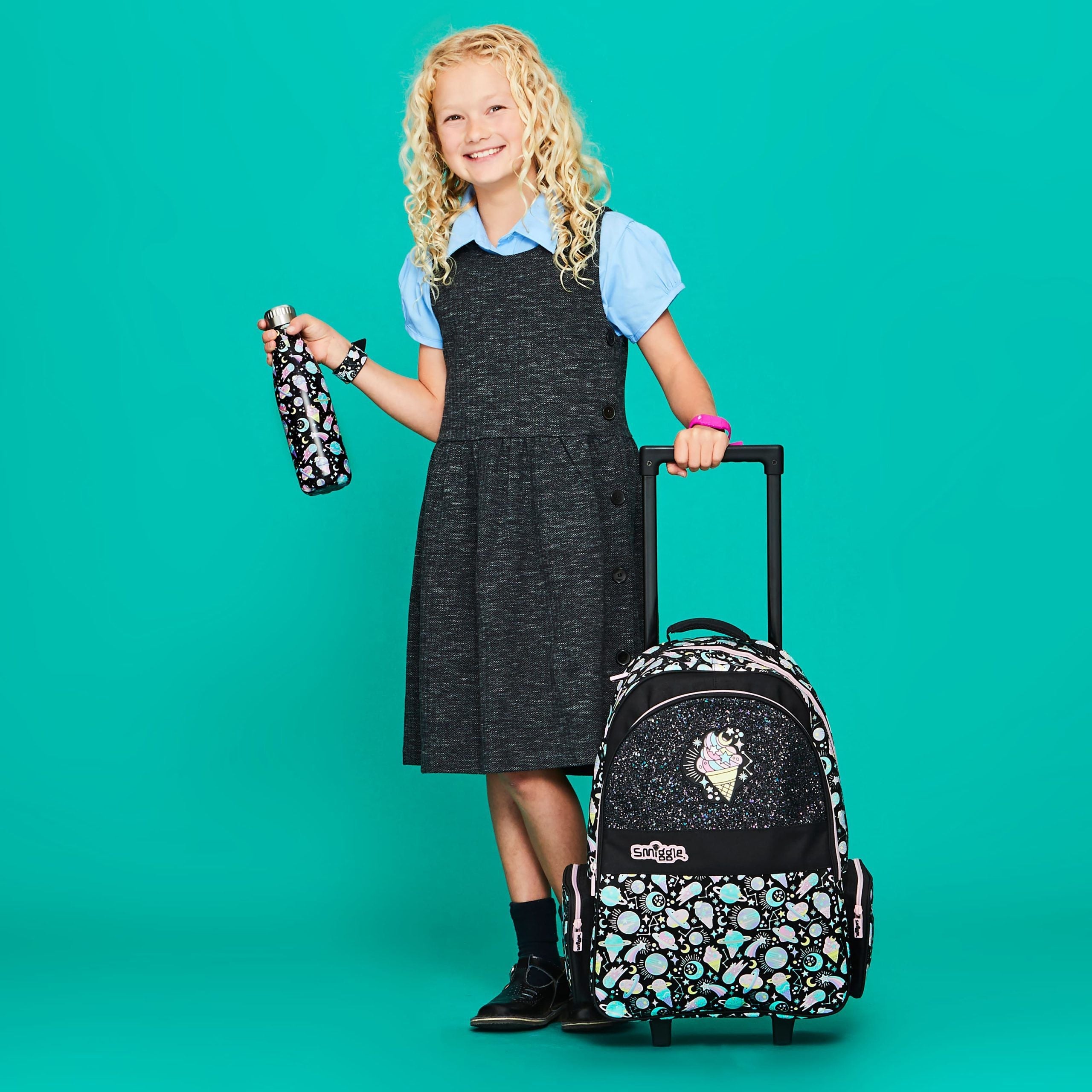 Smiggle – Beyond Trolley-Rucksack mit beleuchteten Rädern