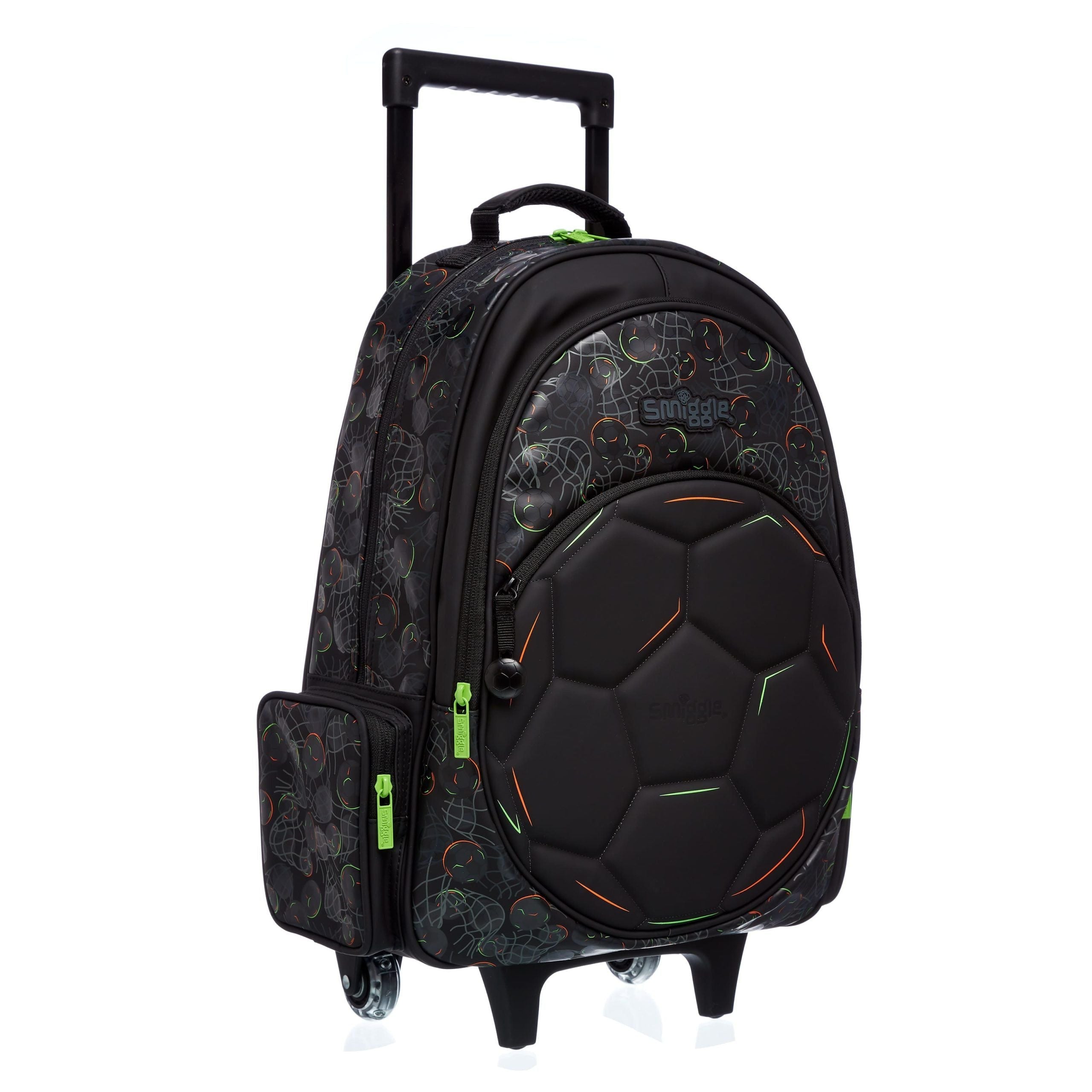 Smiggle – Leuchtender Kick-Trolley-Rucksack mit Rädern