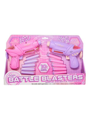 Smiggle - 2er Set leuchtende und klingende Dartpistolen