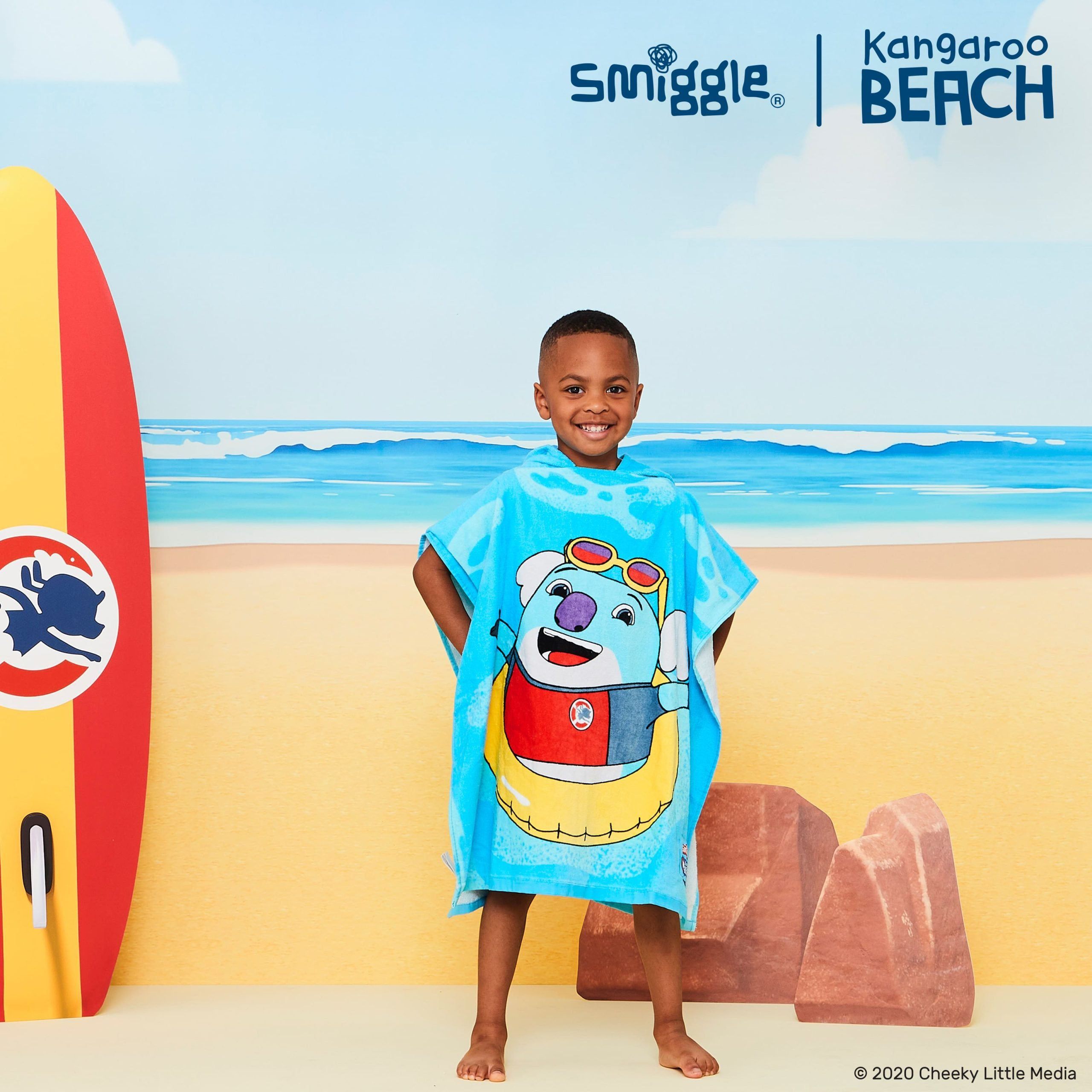 Smiggle - Kangaroo Beach Kinder-Strandtuch mit Kapuze