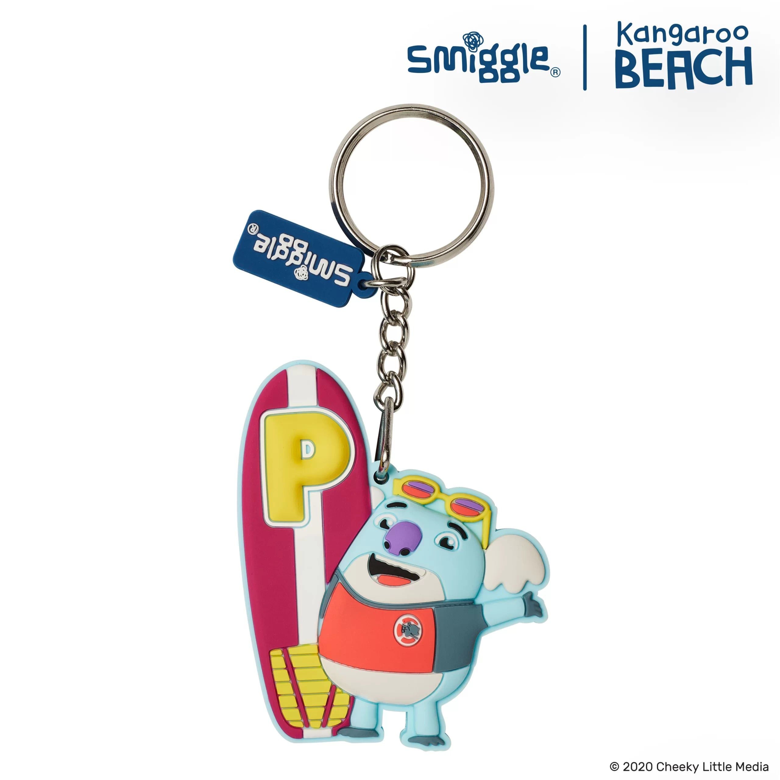Smiggle – Kangaroo Beach Buchstabe P duftender Schlüsselanhänger