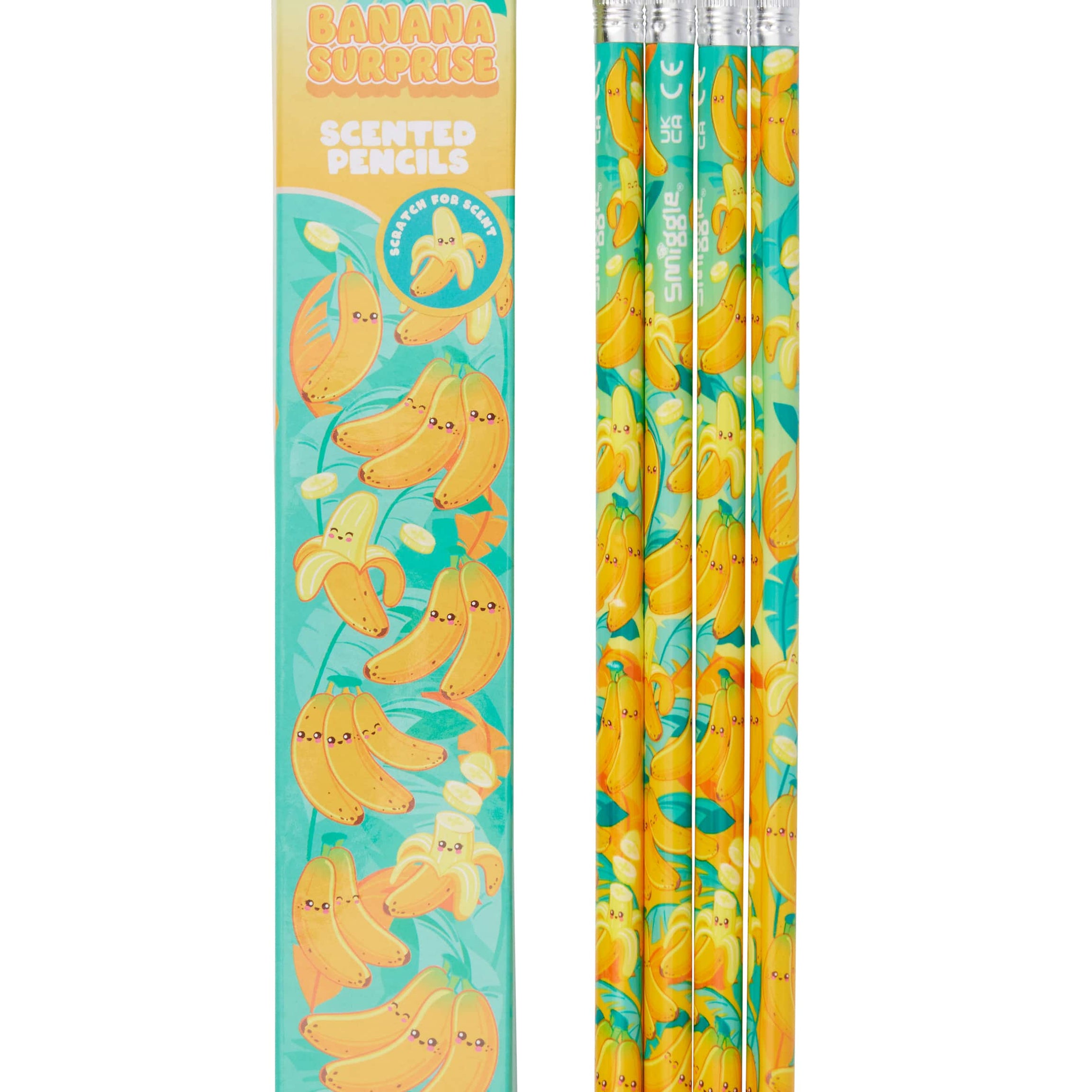 Smiggle - Duftendes 4-teiliges Bleistiftset