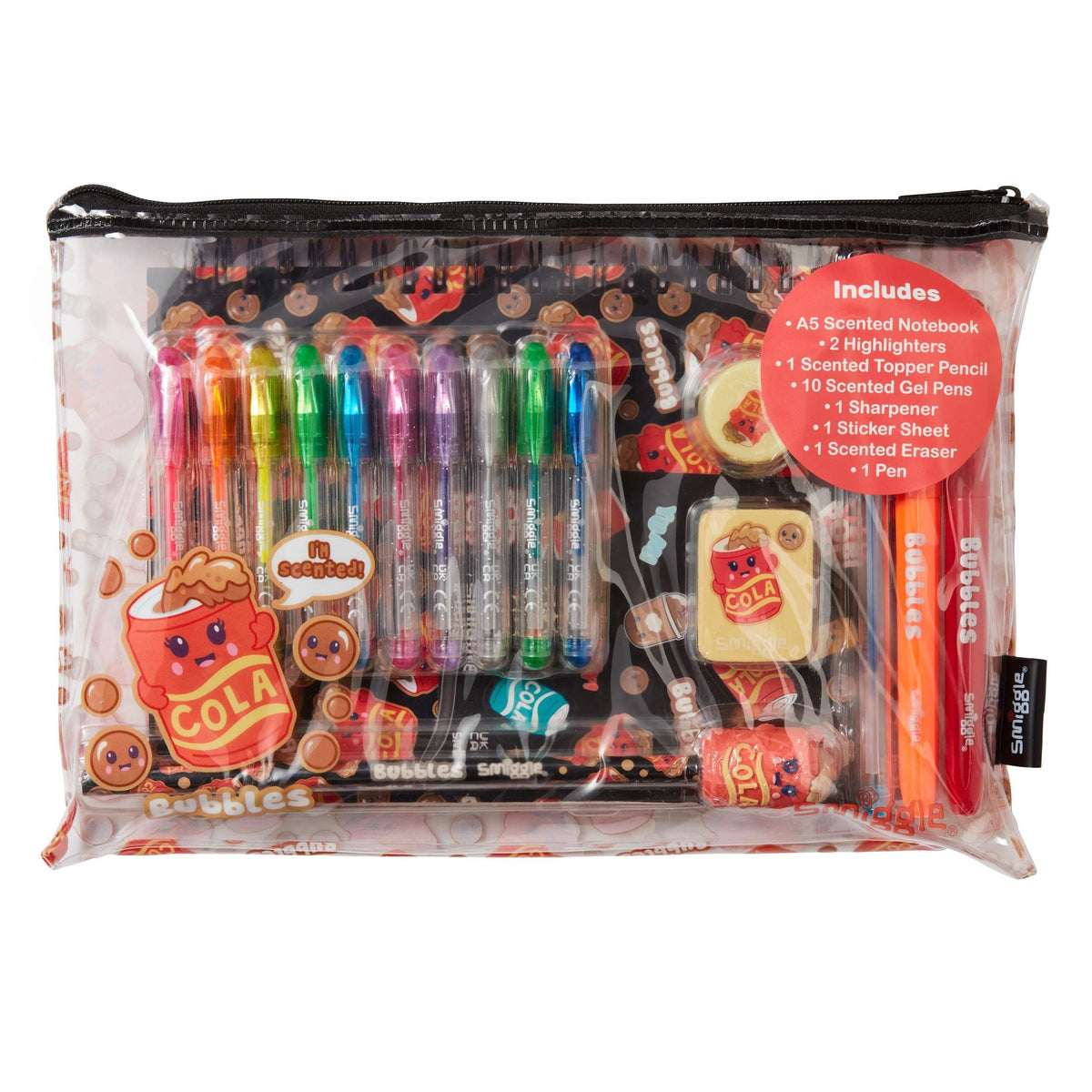 Smiggle – Duftendes A5-Notizbuch und Briefpapier-Set