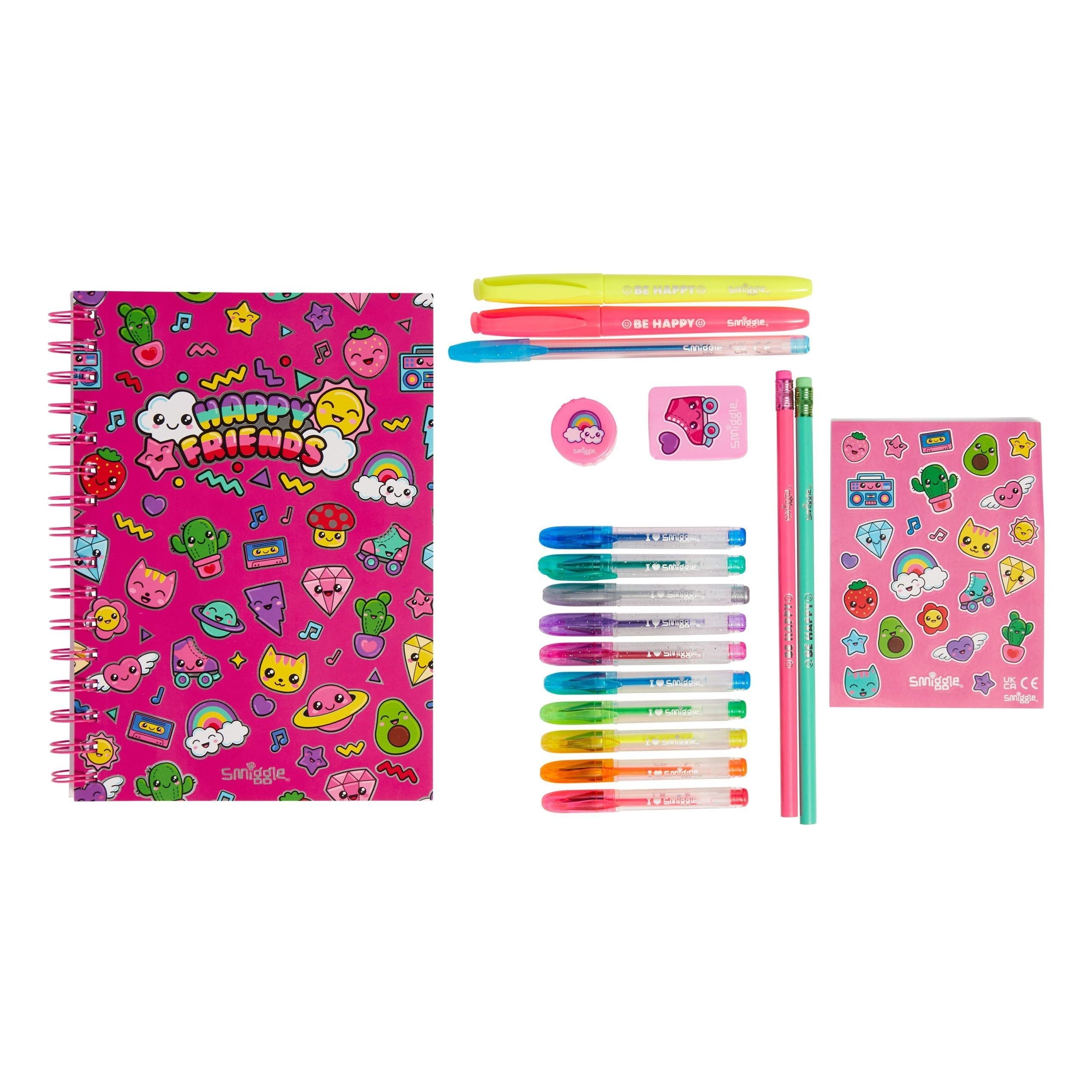 Smiggle – Duftendes A5-Notizbuch und Briefpapier-Set