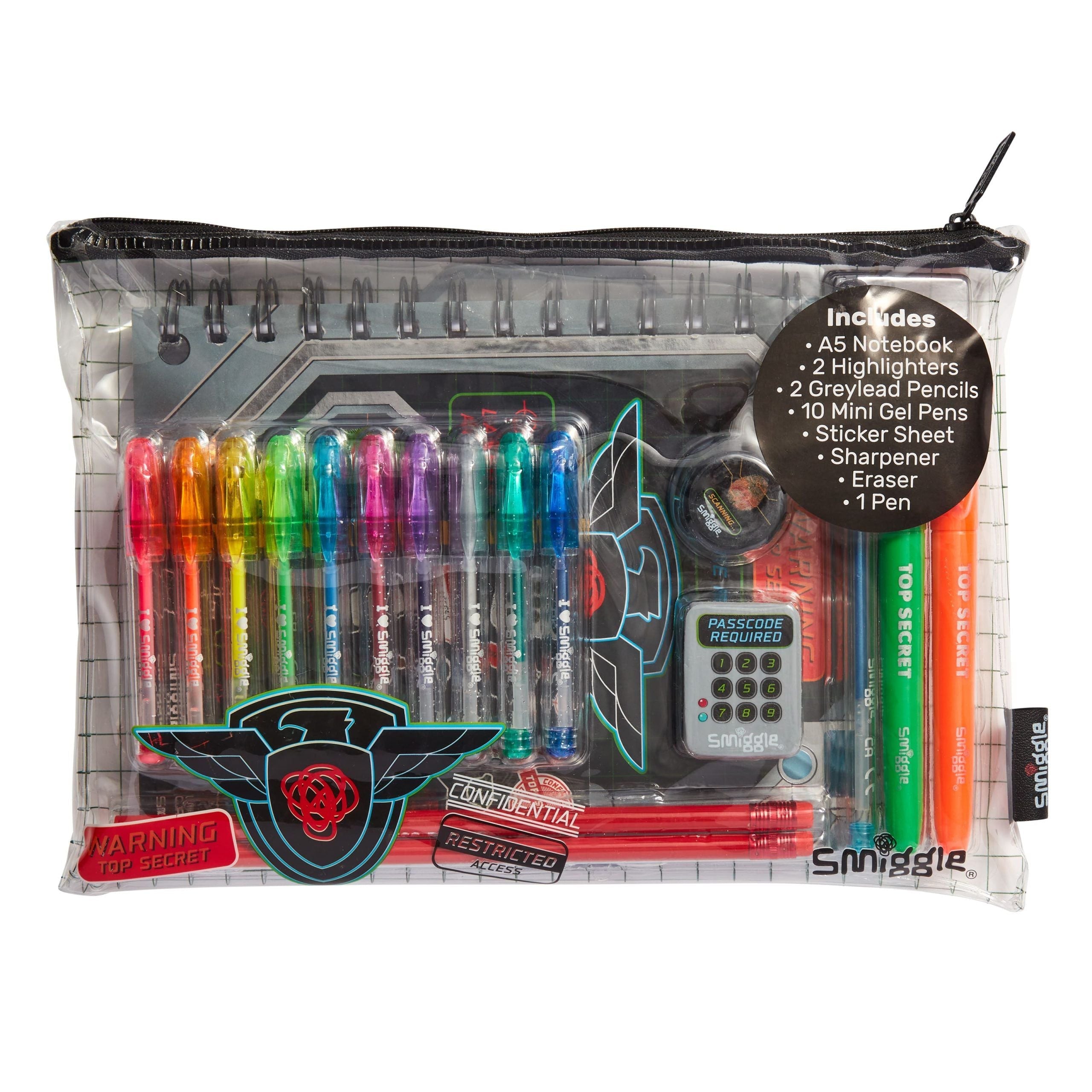 Smiggle – Duftendes A5-Notizbuch und Briefpapier-Set