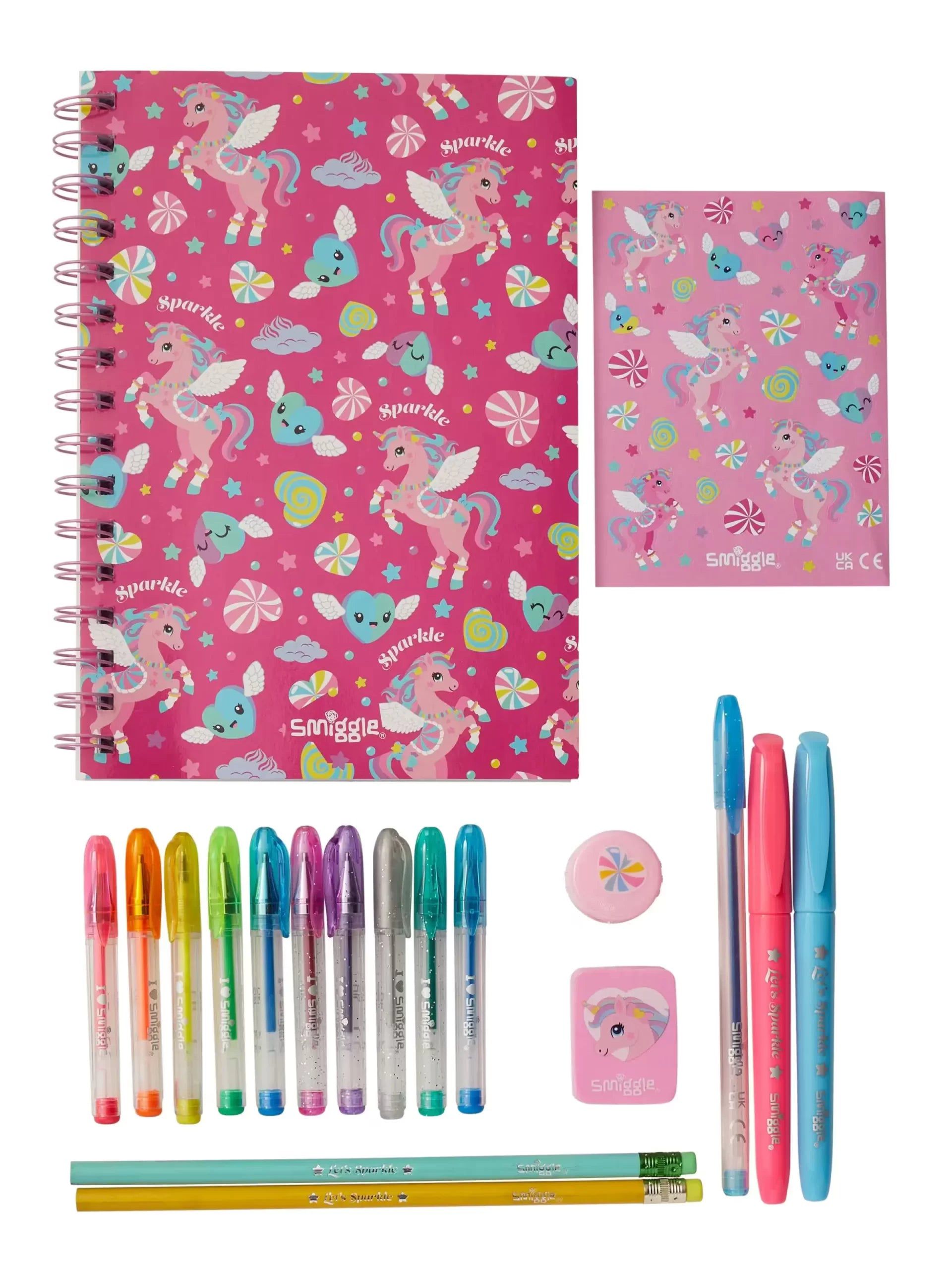 Smiggle – Duftendes A5-Notizbuch und Briefpapier-Set
