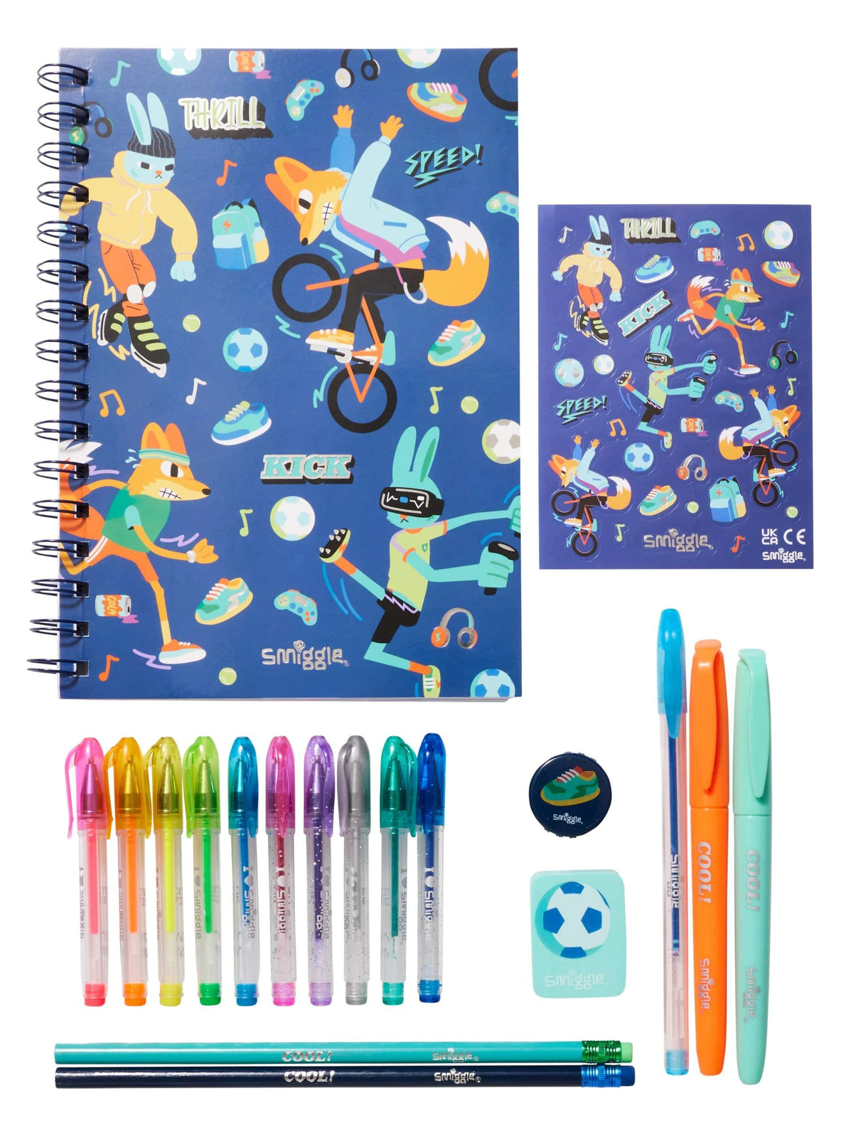 Smiggle – Duftendes A5-Notizbuch und Briefpapier-Set