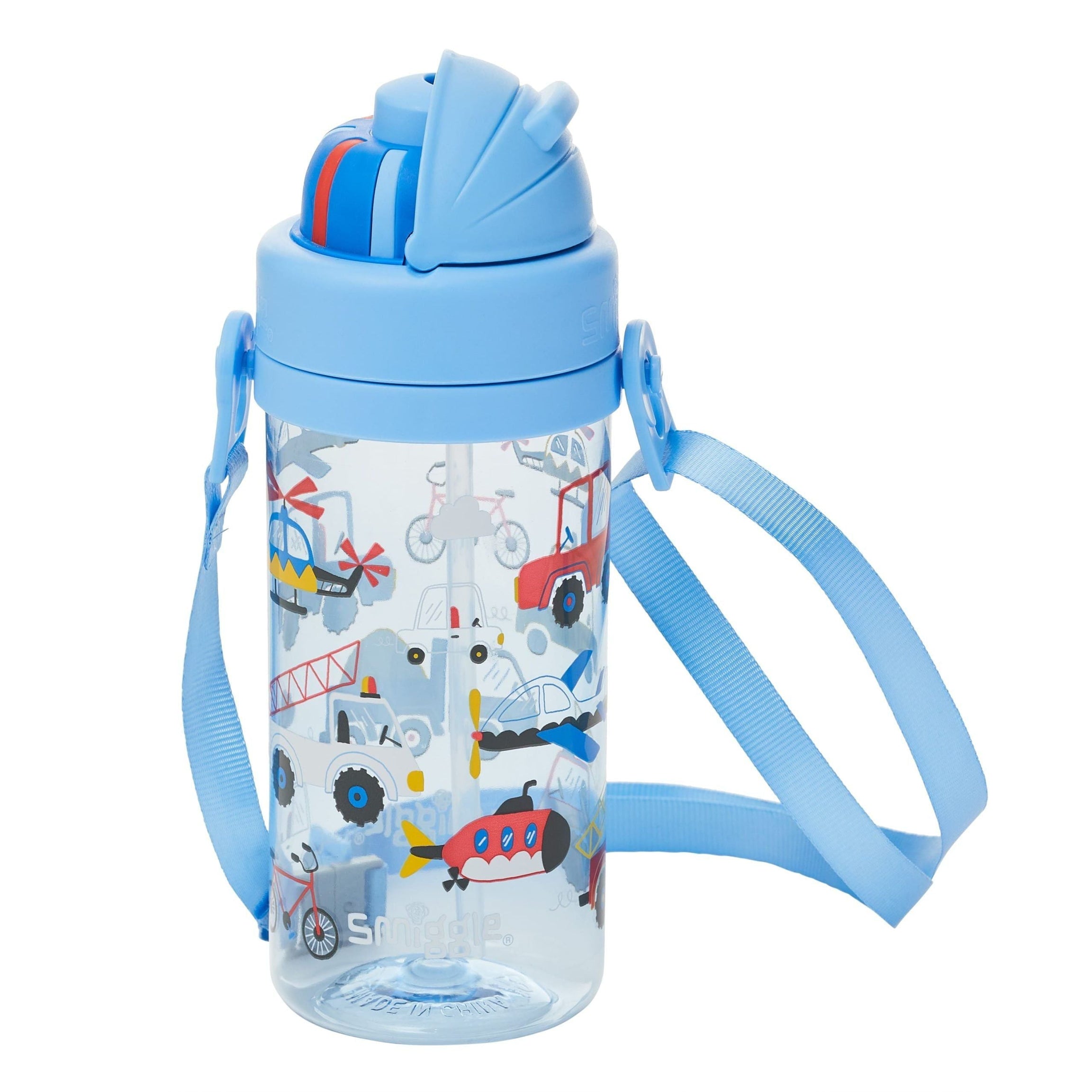 Smiggle - La La Teeny Tiny 400 ML BPA-freie Trinkflasche mit verstecktem Strohhalm