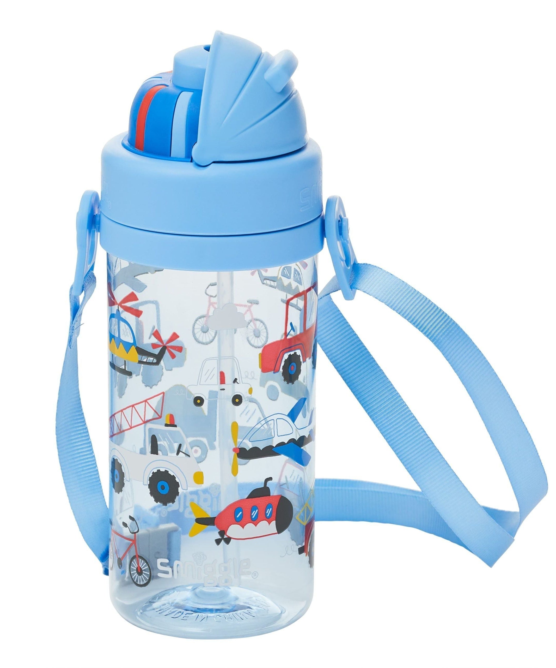 Smiggle - La La Teeny Tiny 400 ML BPA-freie Trinkflasche mit verstecktem Strohhalm