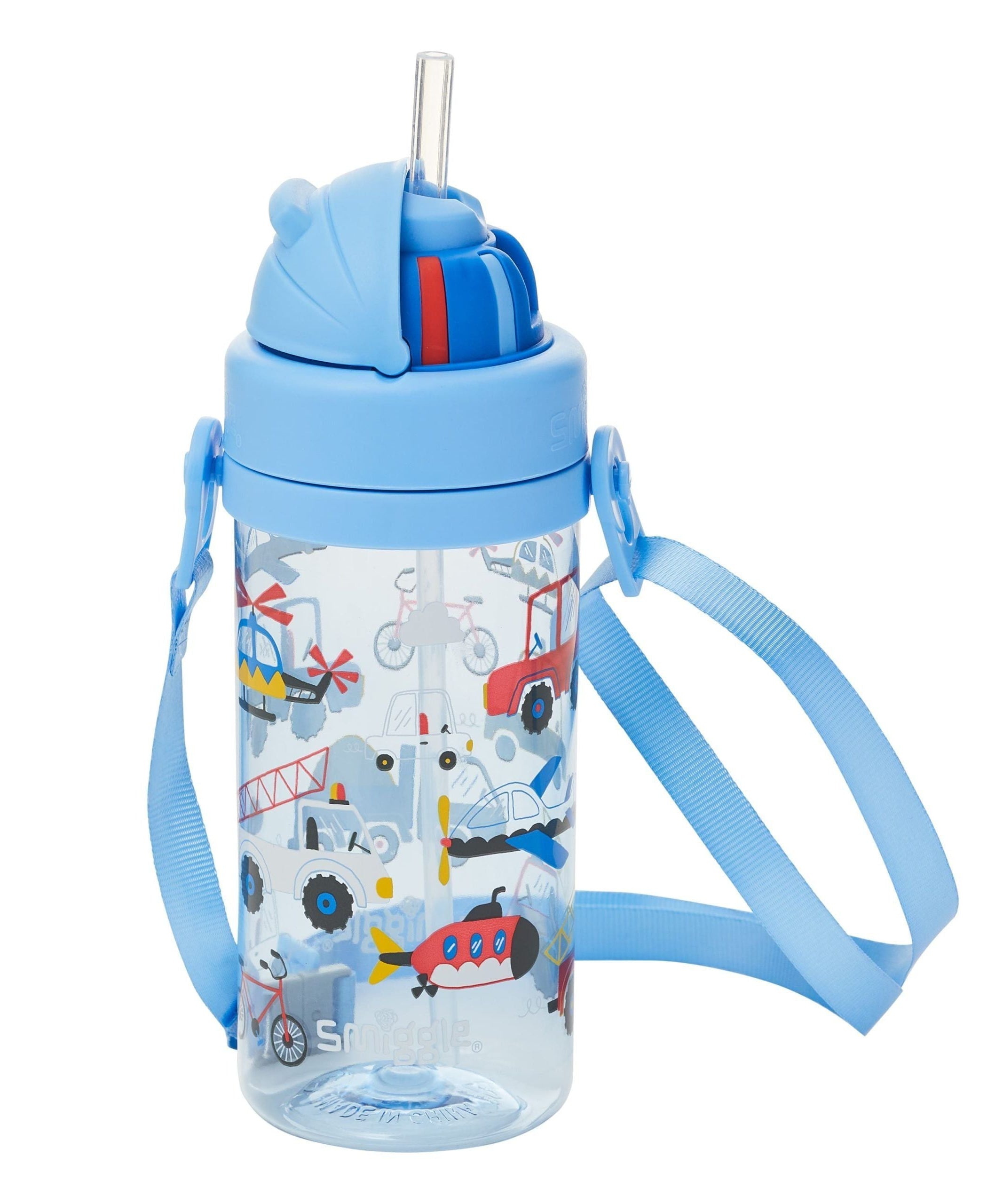 Smiggle - La La Teeny Tiny 400 ML BPA-freie Trinkflasche mit verstecktem Strohhalm
