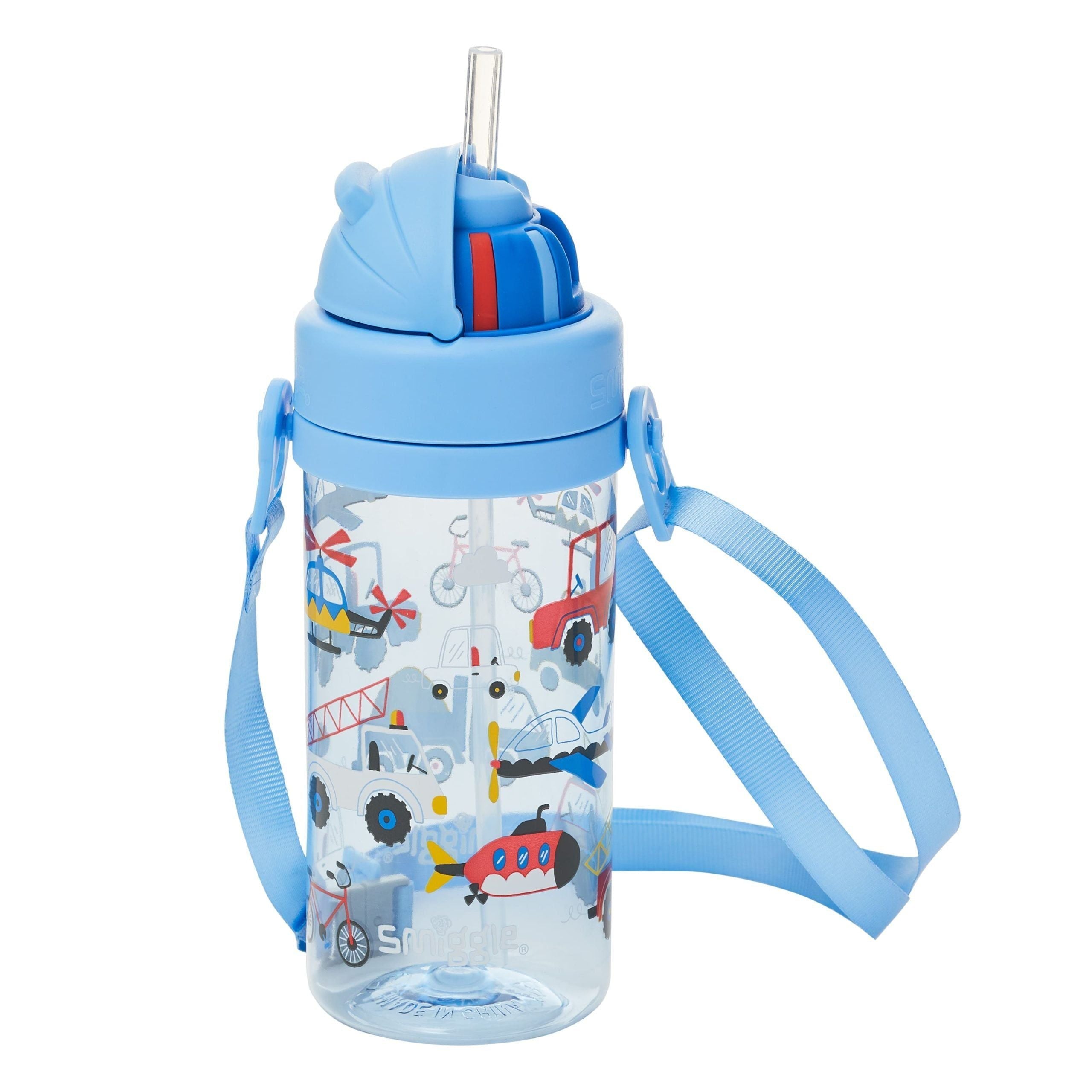 Smiggle - La La Teeny Tiny 400 ML BPA-freie Trinkflasche mit verstecktem Strohhalm
