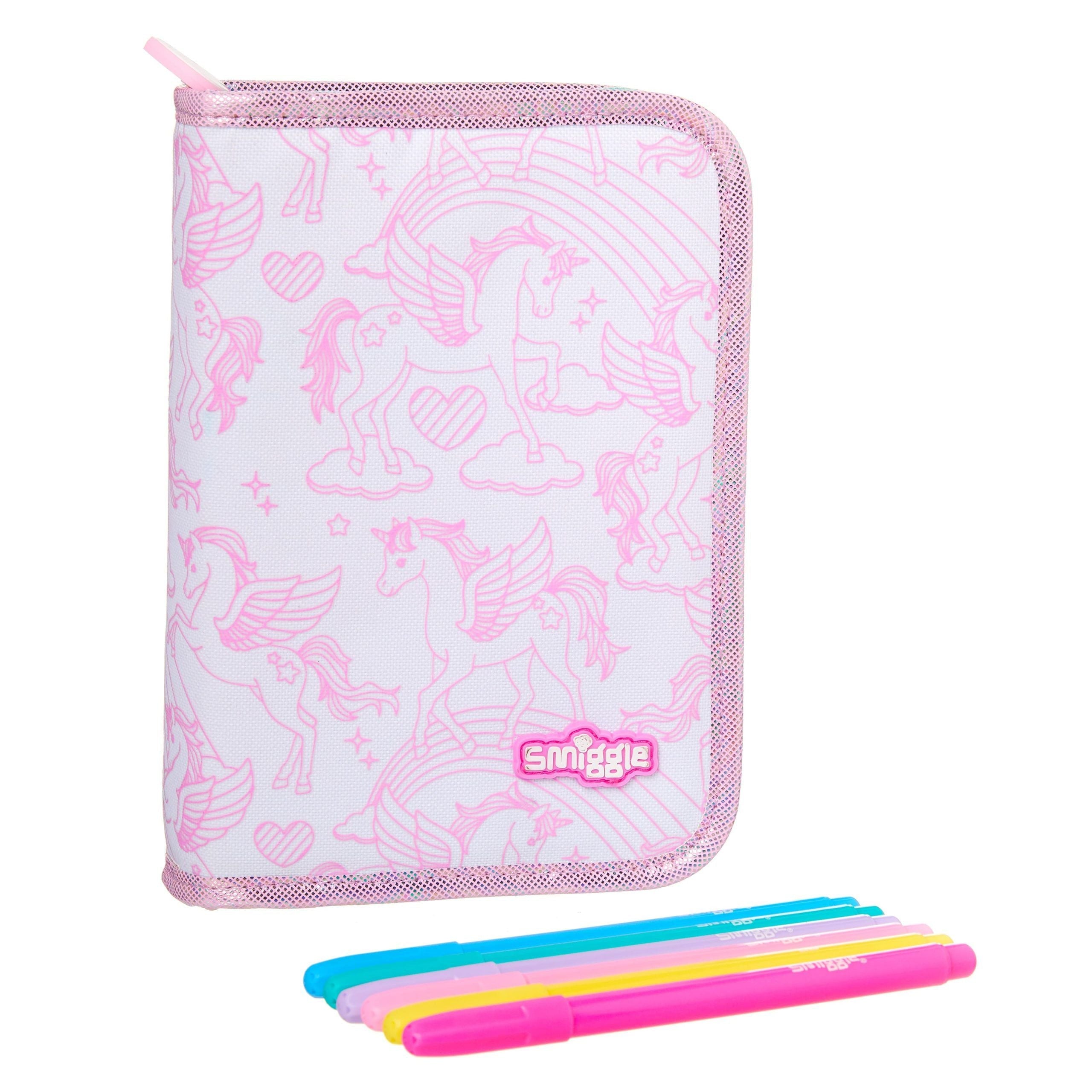Smiggle – Auf geht’s! Malen Sie es selbst, Federmäppchen und Schreibwaren-Set