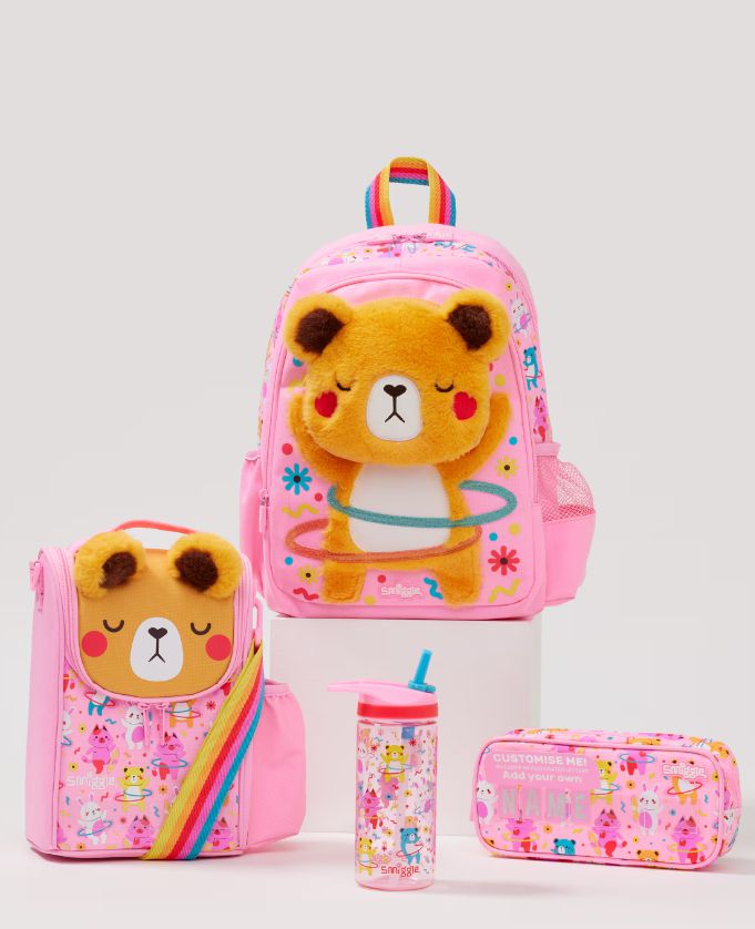 Smiggle - Let's Play 4-teiliges Kindergarten- und Krippen-Schultaschen-Set