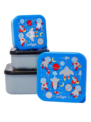 Smiggle – Lets Play 4-teilige BPA-freie Lebensmittel- und Ernährungsbehälter