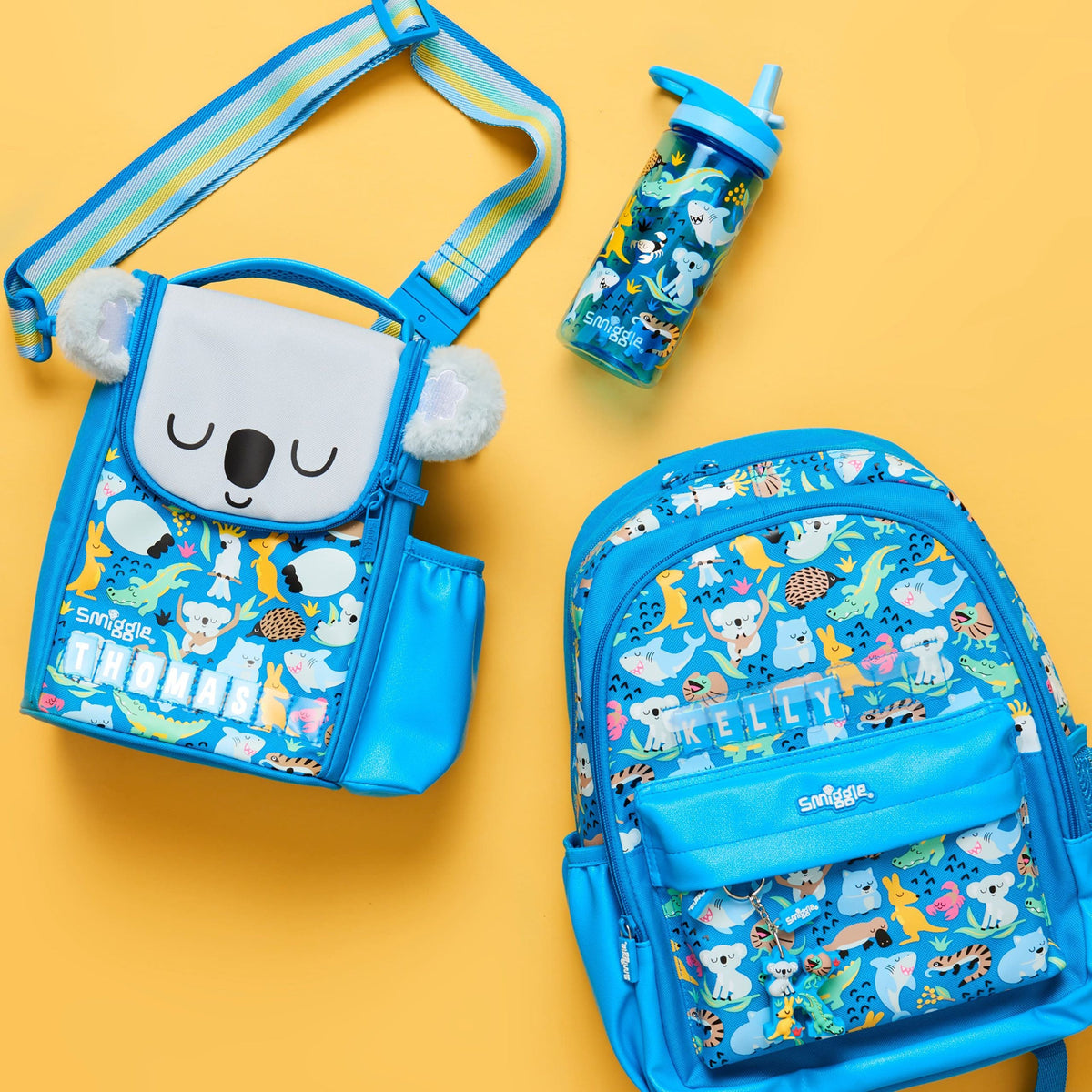 Smiggle - Lil' Mates Id Junior Blauer Koala-Rucksack
