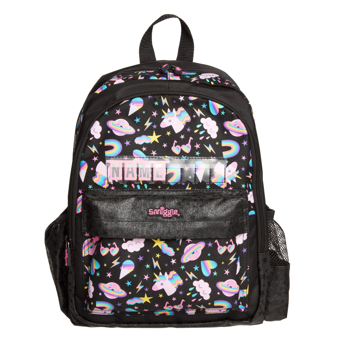 Smiggle - Lil' Mates Id Junior Schwarzer Rucksack