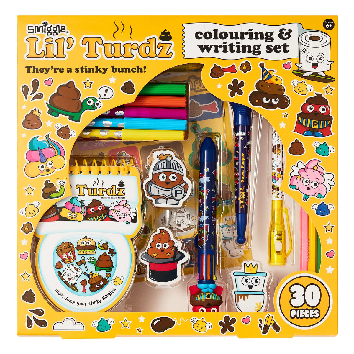 Smiggle – Lil Turdz Mal- und Schreibset