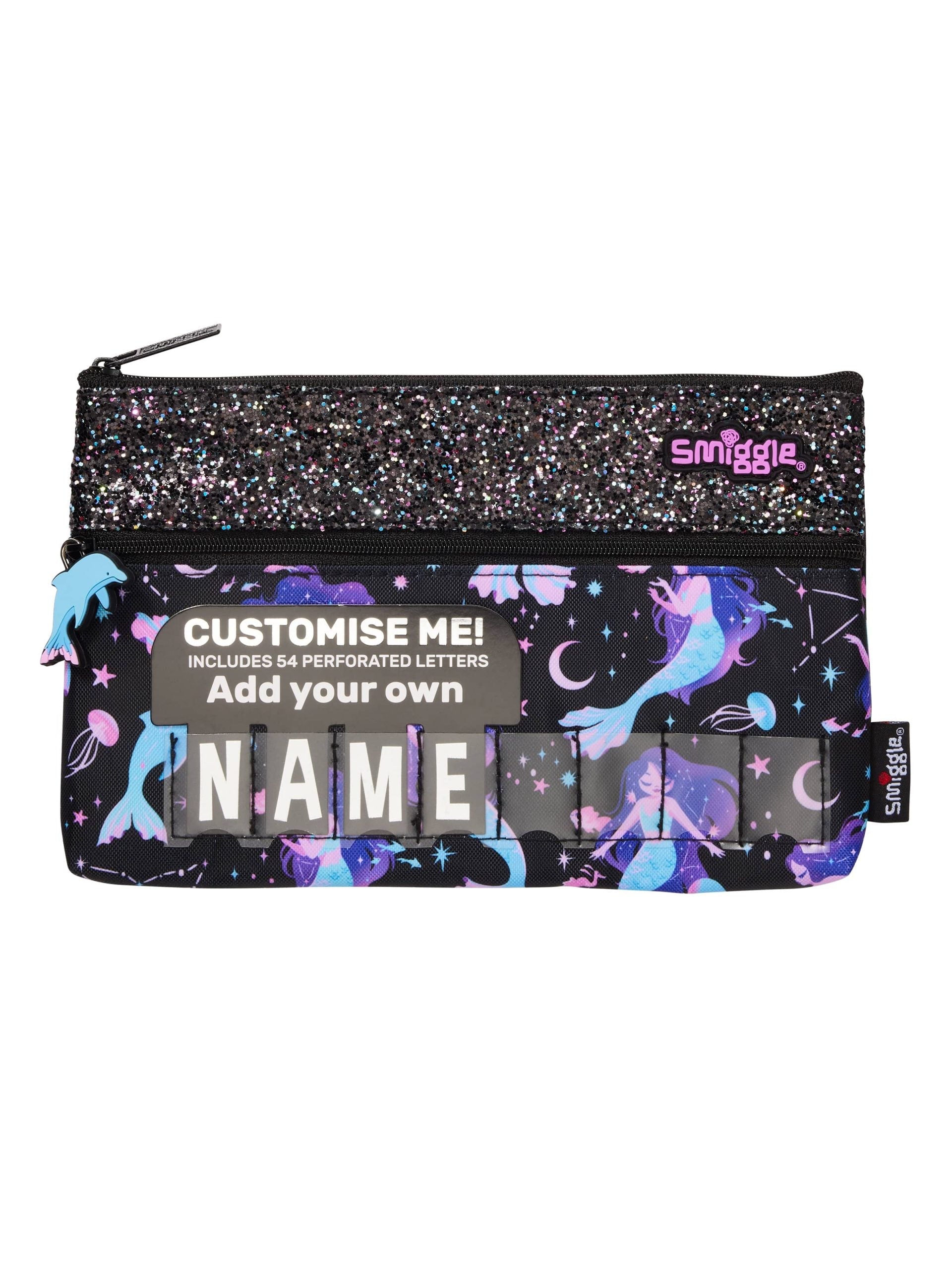 Smiggle – Limitless Classic Federmäppchen mit Namensschild