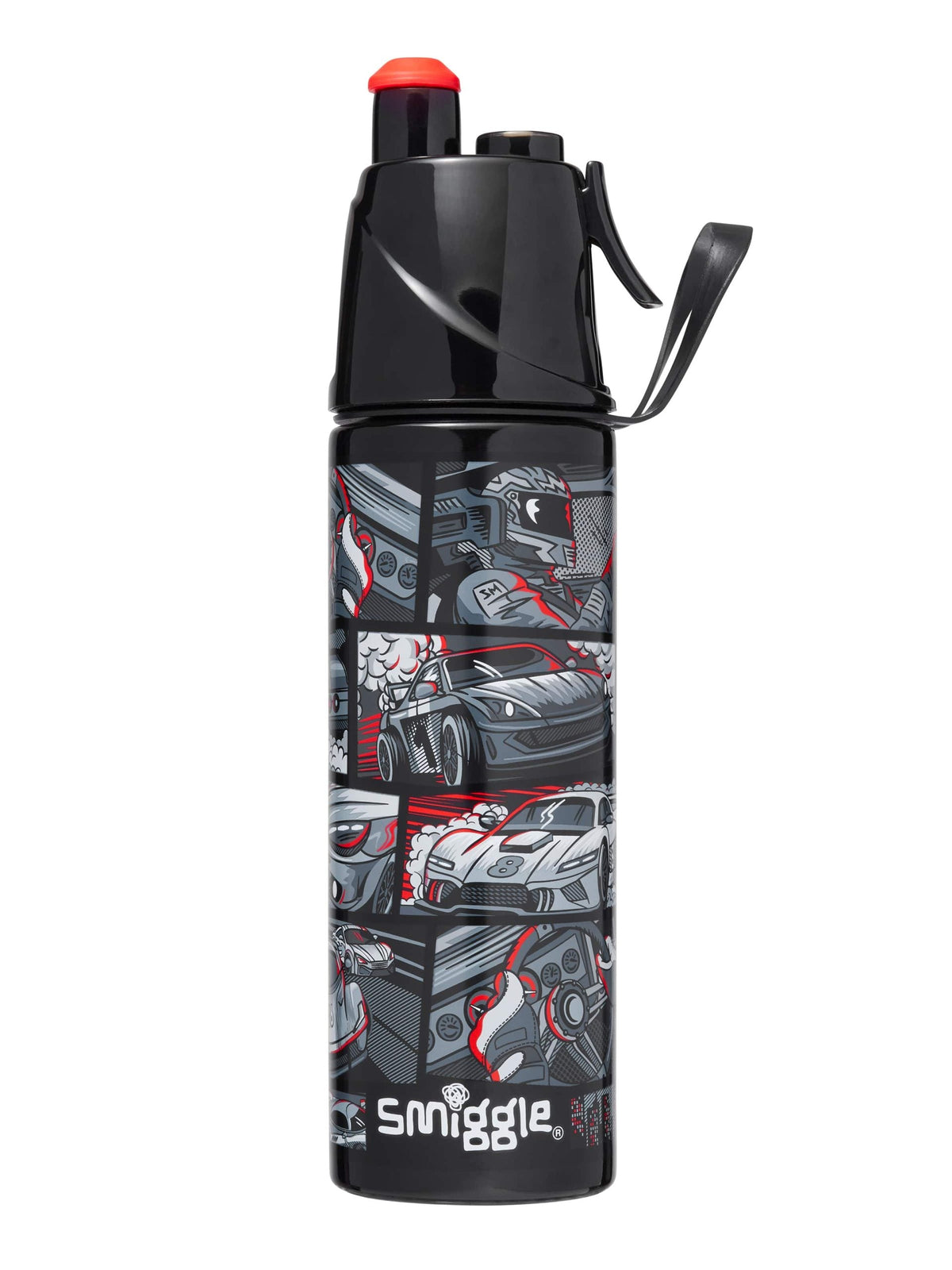 Smiggle – 500 ml Stahlflasche mit grenzenlosem Wasserspray