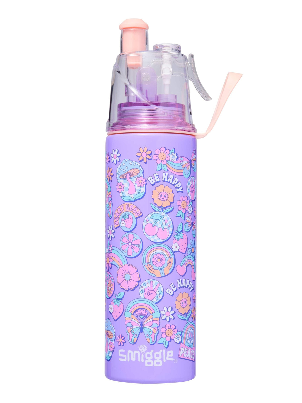 Smiggle – 500 ml Stahlflasche mit grenzenlosem Wasserspray