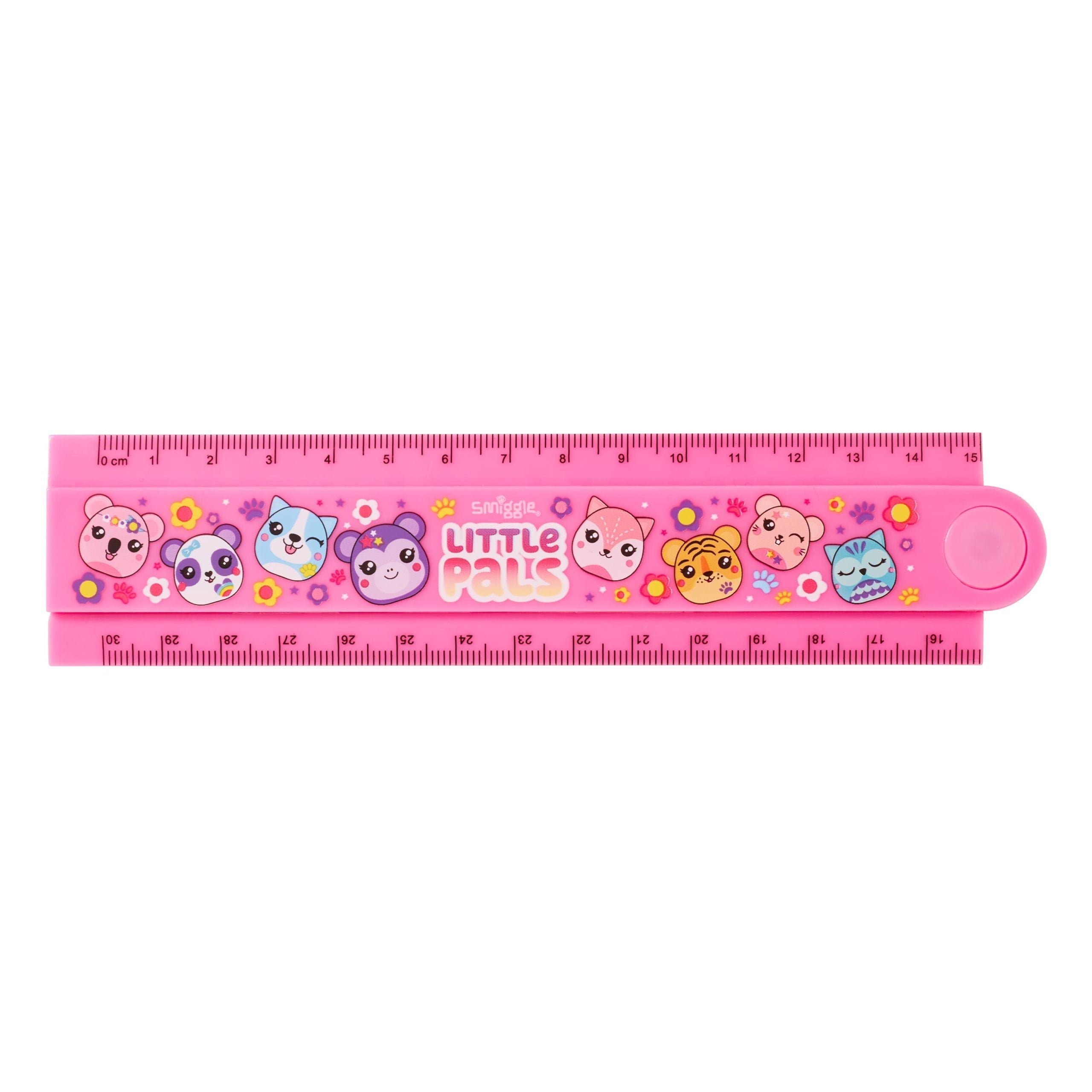 Smiggle – Niedliches, aufklappbares Lineal von Little Pals